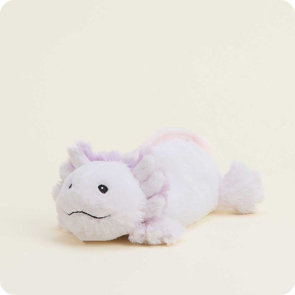 Pink Axolotl Warmies Junior - Microwaveable Plush Heating Pad for Kids | Soothing Comfort for Bedtime, Anxiety Relief & Stress Relief | Cute Stuffed Animal Gift for Children