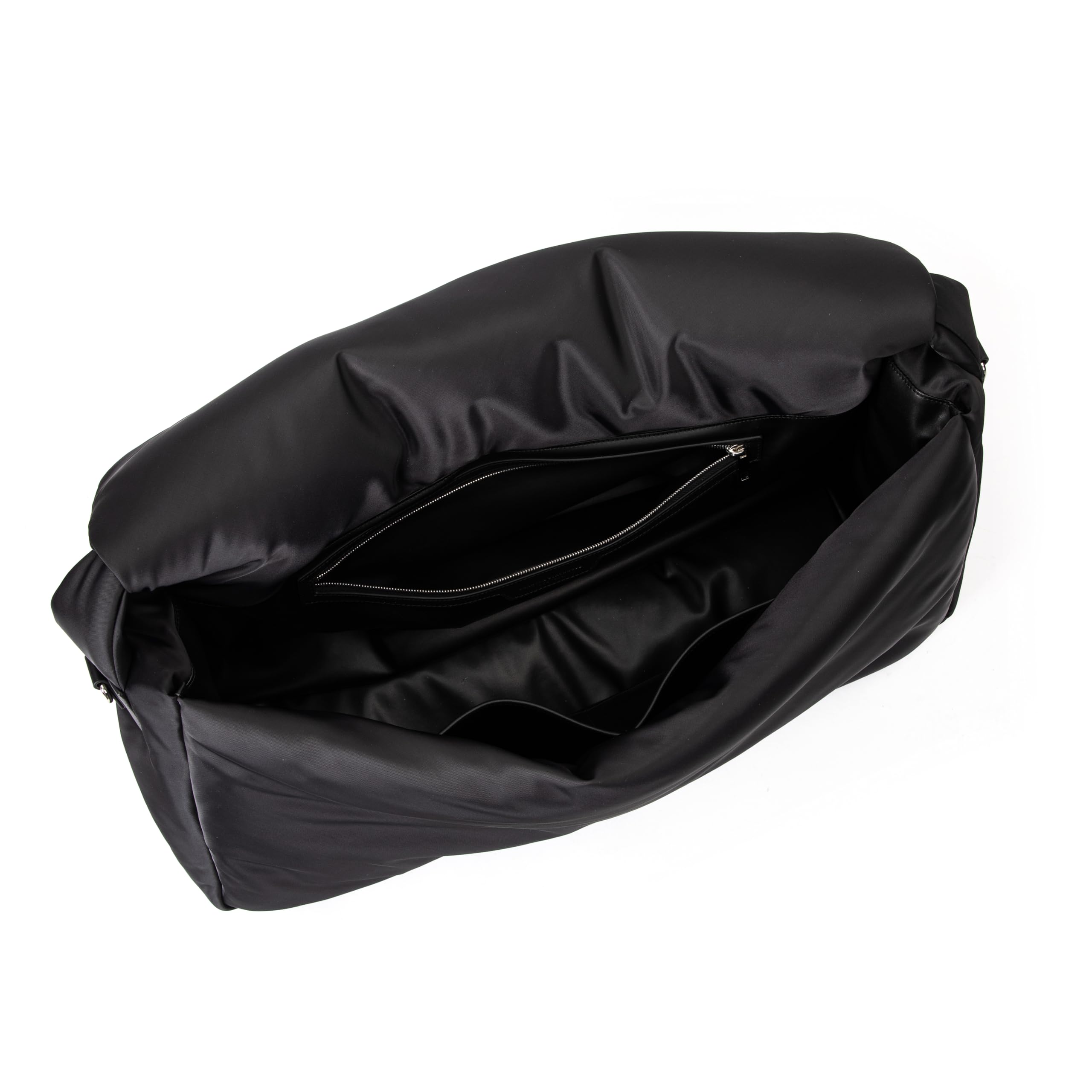 Nia Duffle Bag - Waterproof Black Nylon Travel Duffel Bag with Adjustable Shoulder Strap - Perfect for Gym, Weekend Trips & Air Travel Carry-On