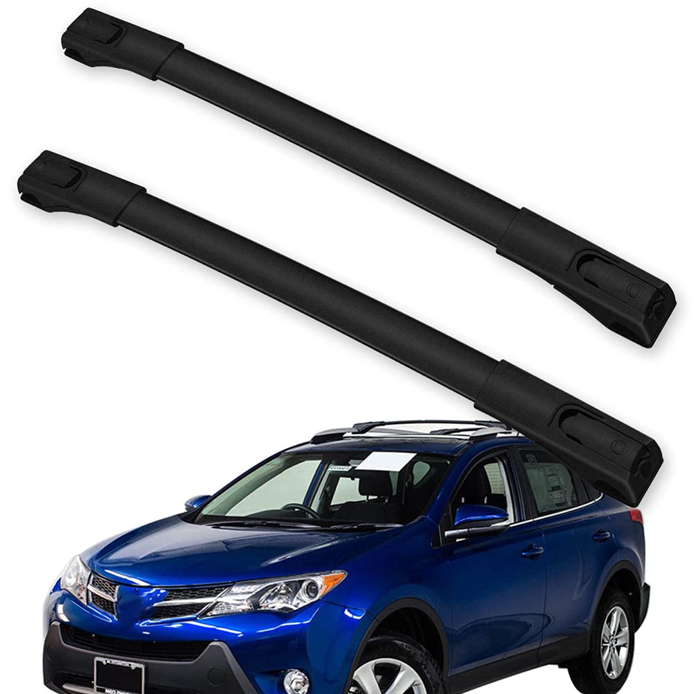 OCPTY Universal Roof Rack Cross Bars - Compatible with Toyota RAV4 2013-2018 Models | Heavy-Duty Aluminum Cargo Carrier for Luggage, Kayak, Canoe, Bike, Snowboard & Ski | Perfect for Road Trips, Camping & Outdoor Adventures