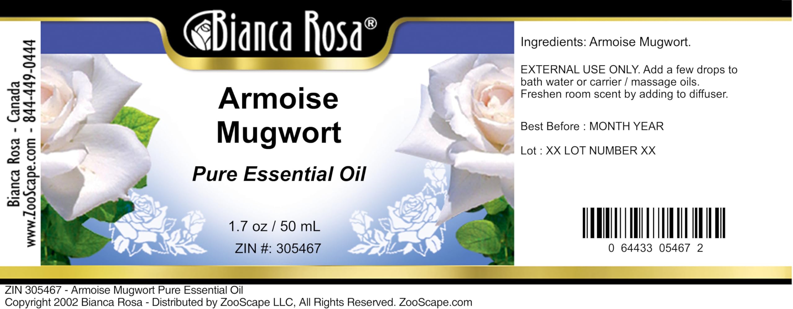 Armoise Mugwort Pure Essential Oil (1.70 oz, 3-Pack) - 100% Natural Aromatherapy Oil for Relaxation, Sleep & Skin Care - ZIN: 305467 | Use for Diffusers, Massage & DIY Beauty Products
