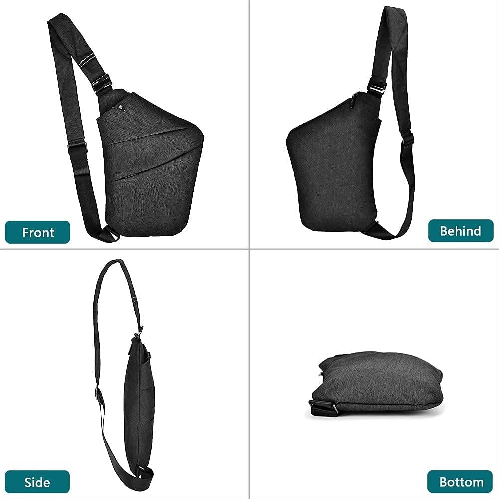Men's Anti-Theft Sling Bag - Lightweight Crossbody Shoulder Bag for Travel, Gym & Daily Use | Durable & Stylish Casual Messenger Bag