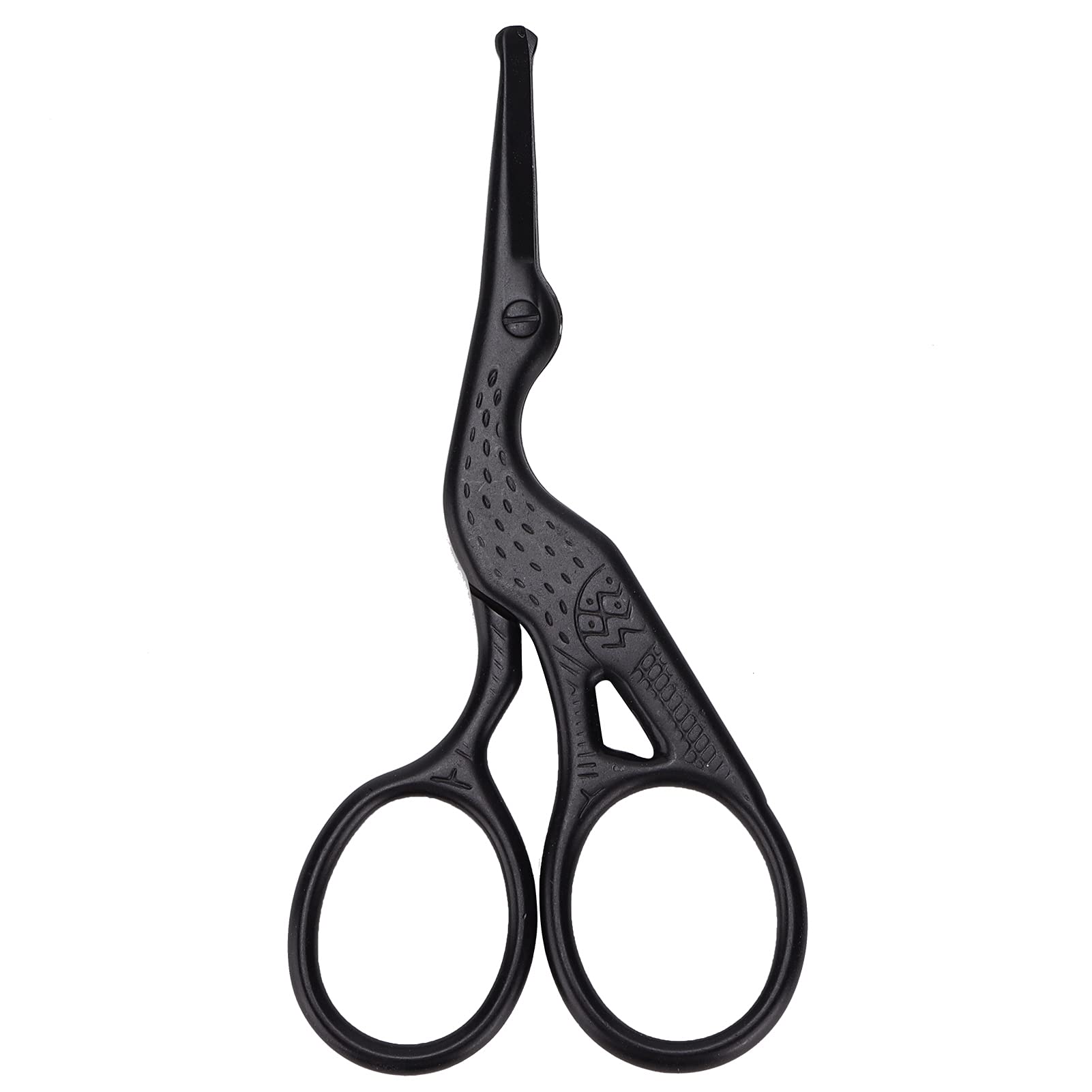 Premium Stainless Steel Stork Scissors - Crane Design Sewing & Embroidery Shears for Tailoring, DIY Crafts, Fabric Cutting (Black) | Perfect for Quilting, Dressmaking & Handmade Projects