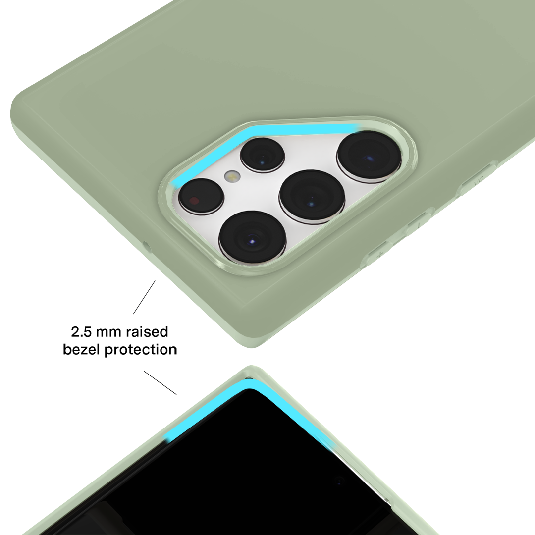 Samsung Galaxy Phone Case - Smoky Sage Green Protective Cover for Shockproof & Scratch Resistance | Perfect for Everyday Use, Travel & Outdoor Activities