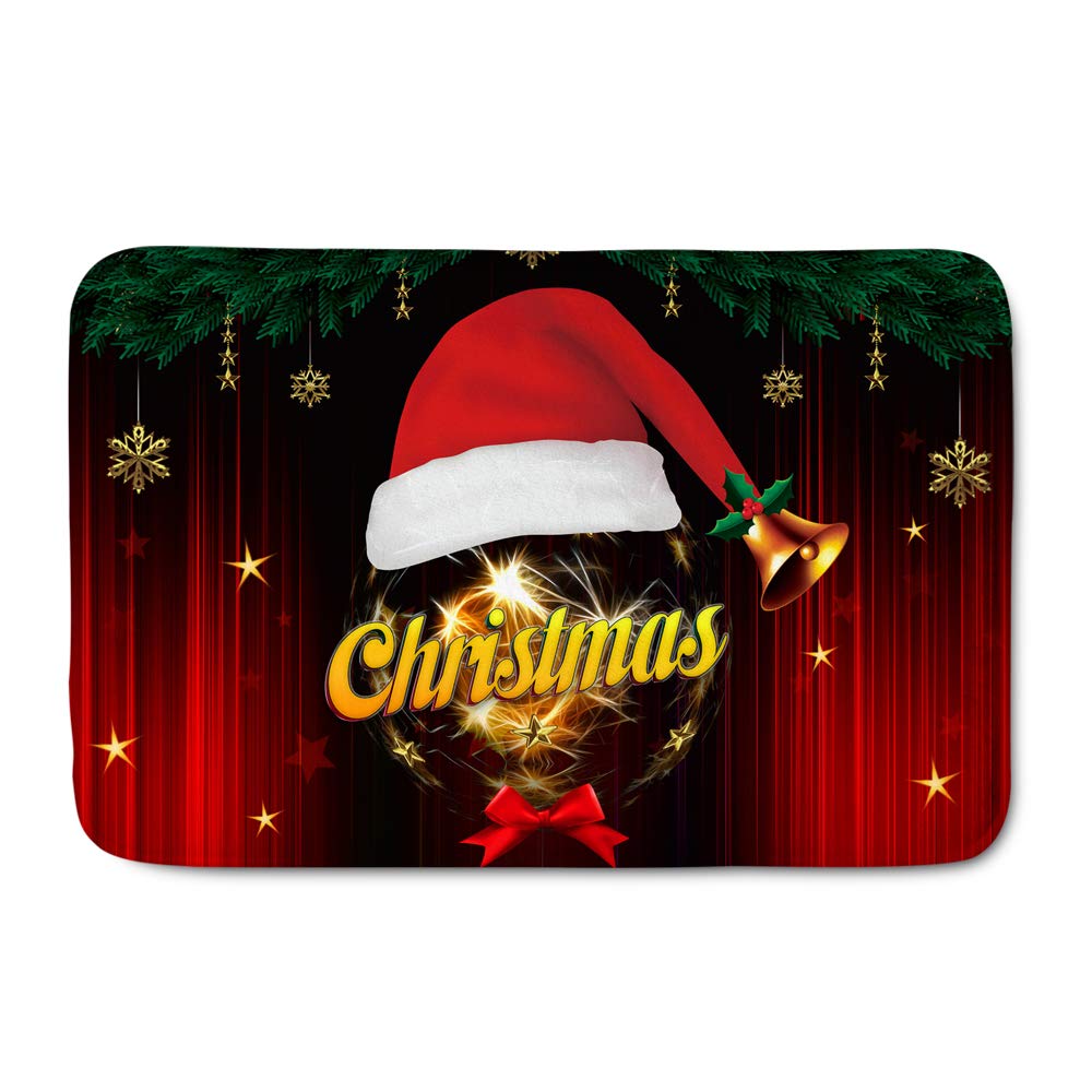 Christmas Welcome Doormat - Non-Slip Holiday Decor for Home Entrance & Living Room