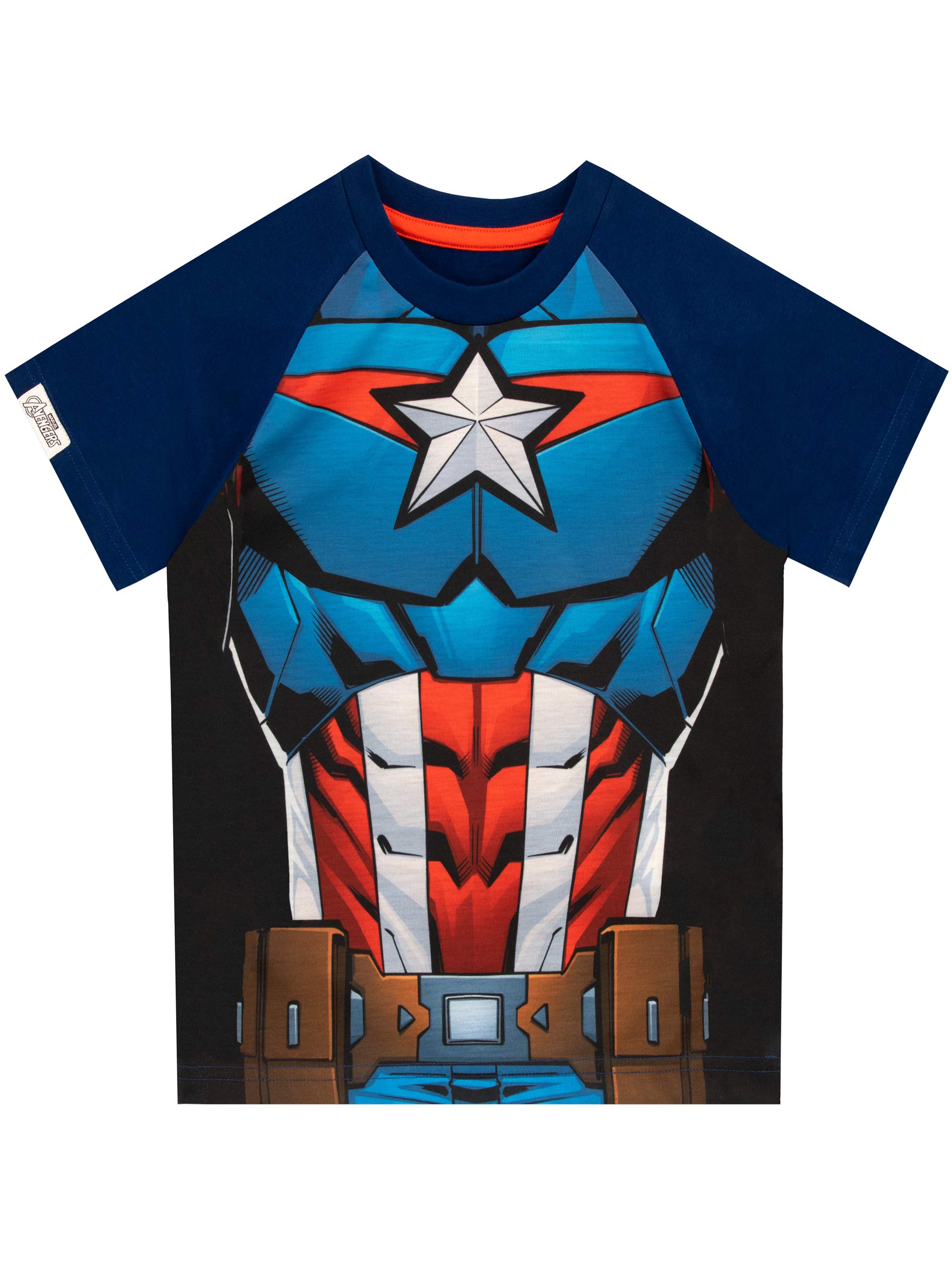 Marvel Captain America Boys' T-Shirt - Superhero Graphic Tee for Kids | Perfect for Halloween, Cosplay & Everyday Wear