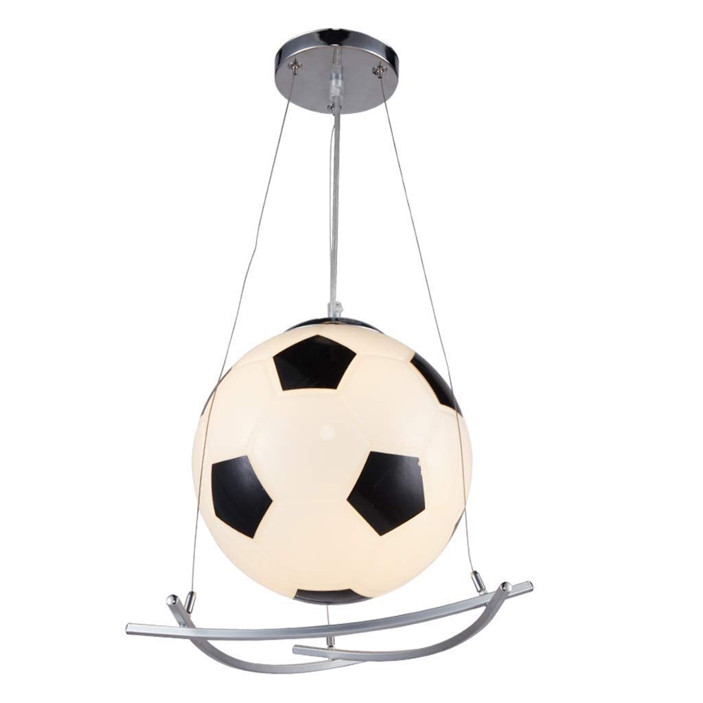 Creative Soccer Pendant Lamp - Modern Football Ceiling Light for Bedroom, Living Room, Kids Room | Sports Theme Decor for Restaurant, Bar & Park | Artistic Glass Chandelier - Perfect for Game Rooms, Man Caves & Sports-Themed Parties