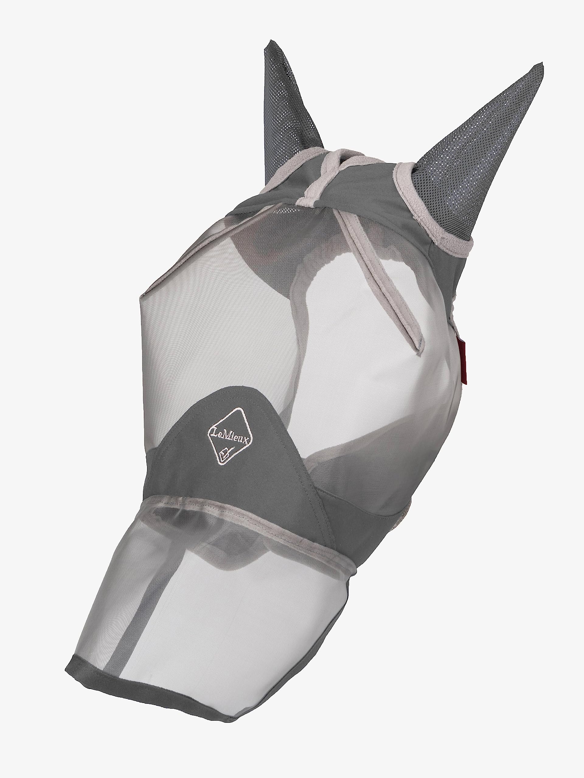 LeMieux ArmourShield Pro Full Fly Mask for Horses - UV Protection & Breathable Design - Ideal for Riding, Training, and Pasture Use