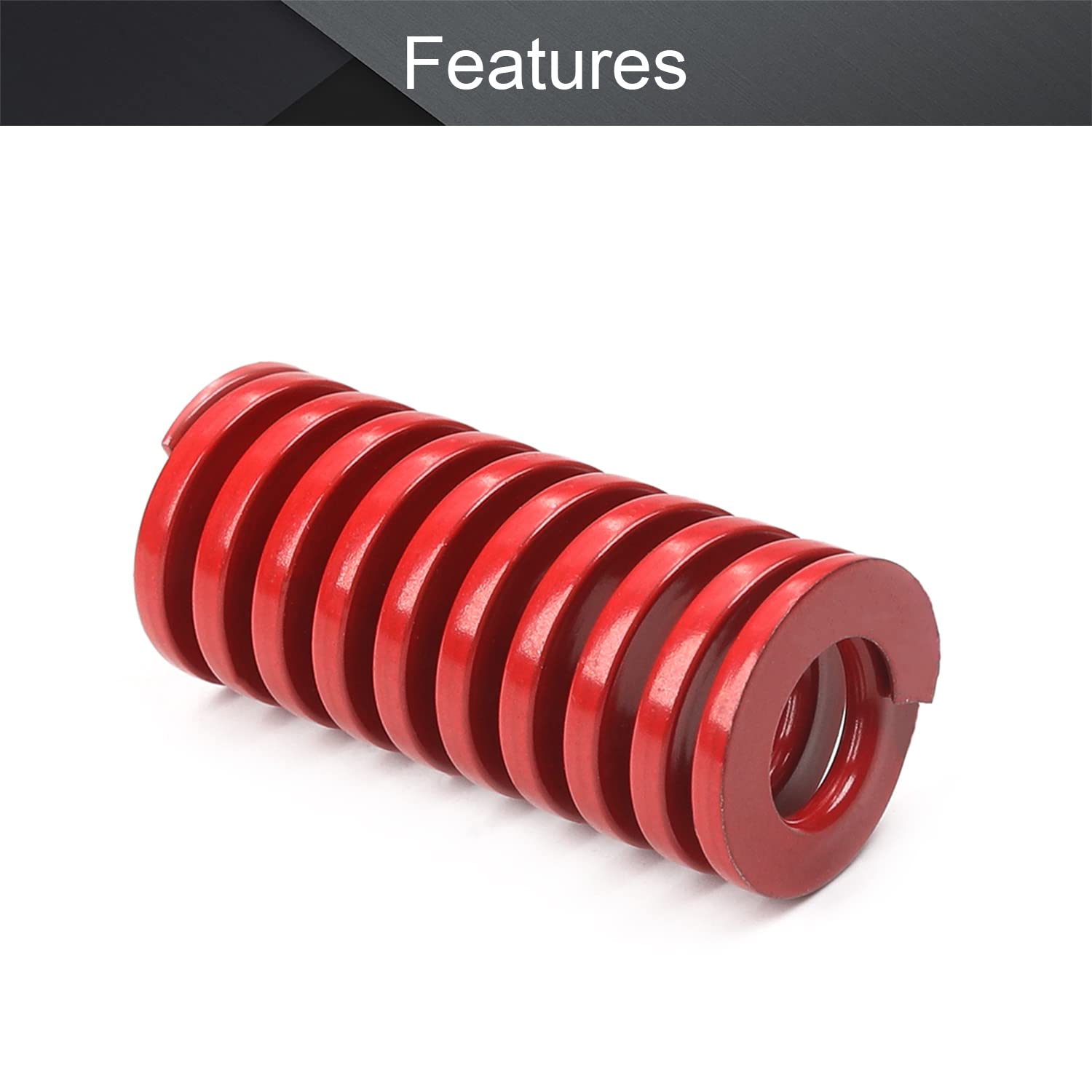 MroMax 3D Printer Die Spring - 10mm OD, 20mm Long Medium Load Compression Mold Spring for Creality Ender 3/5, Electric Parts, Red (2PCS) - Perfect for 3D Printer Maintenance & Bed Leveling