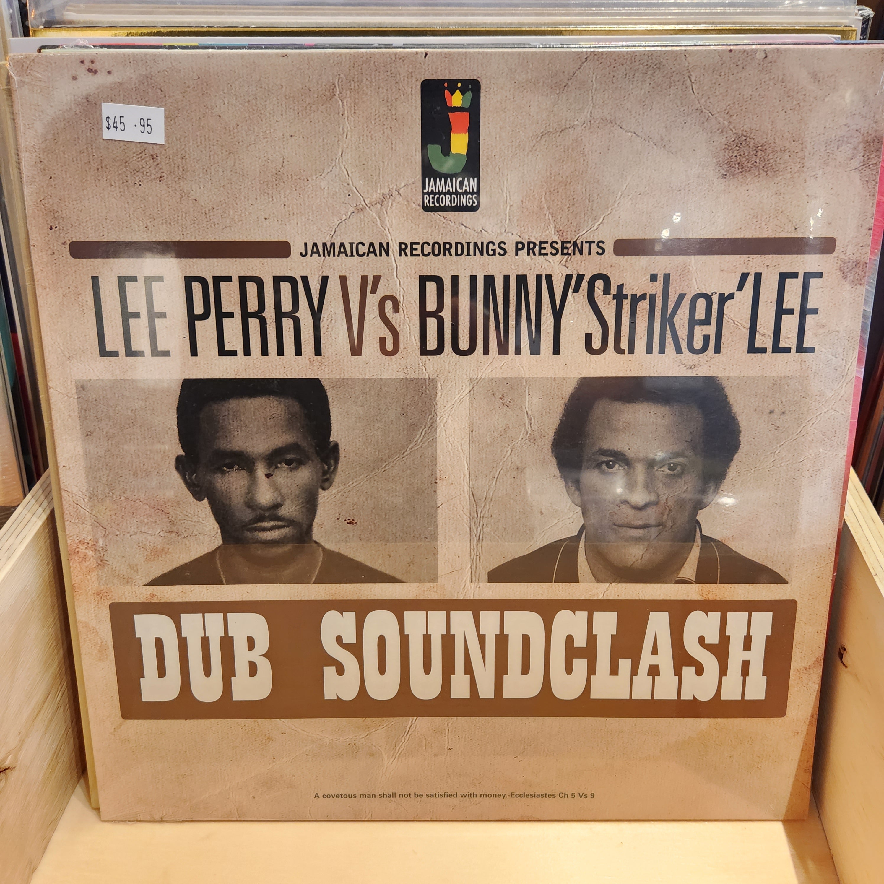 Lee Scratch Perry Vs Bunny Striker Dub Soundclash Vinyl LP Record - Rare Reggae Dubplate Battle - Perfect for DJs, Collectors & Reggae Music Lovers