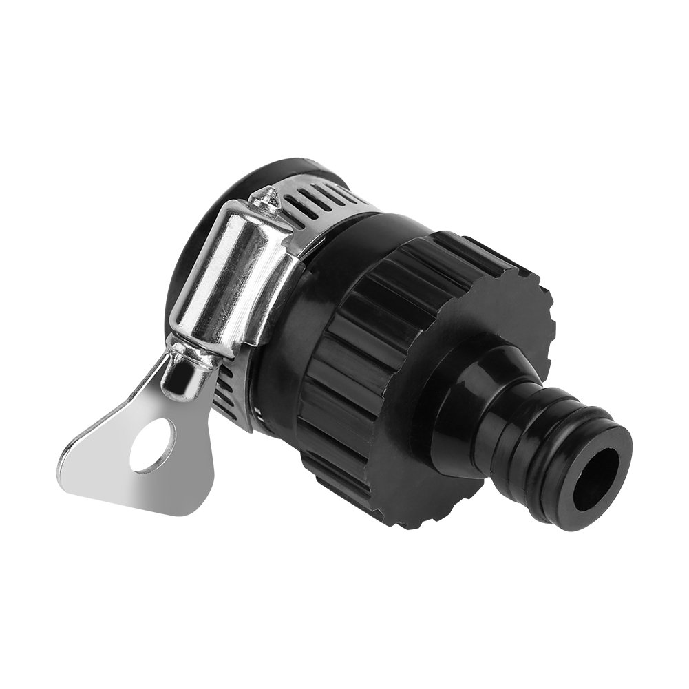 Hakeeta Stainless Steel Water Gun Connector - Heavy Duty Garden Hose Adapter for Outdoor Use, Fits Taps Up to 20mm - Perfect for Gardening, Car Washing, Lawn Irrigation & Outdoor Cleaning