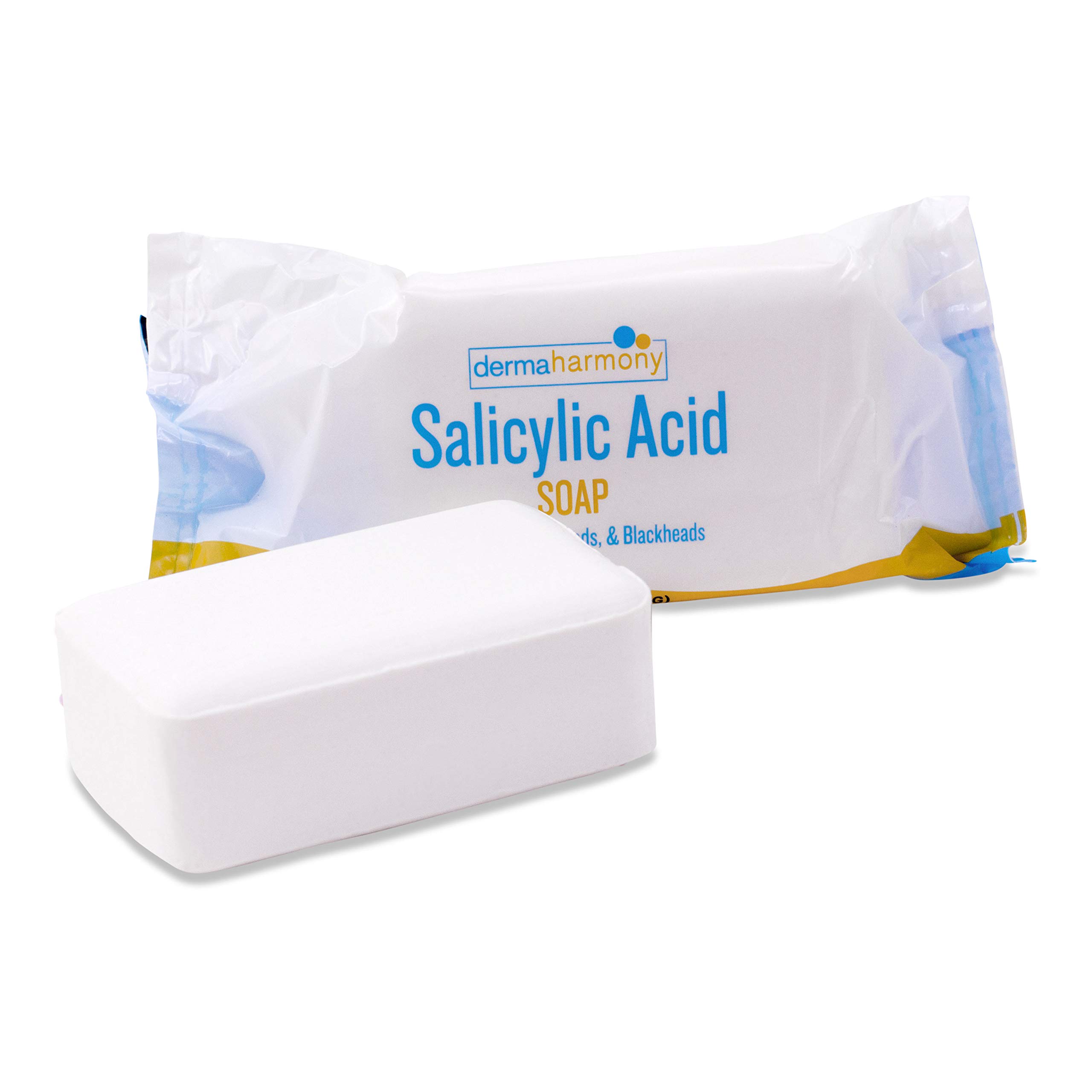2% Salicylic Acid Acne Treatment Soap - Natural Face & Body Cleanser for Oily & Acne-Prone Skin (4 oz Bar) - Gentle Exfoliating for Clear Skin, Perfect for Daily Skincare Routine