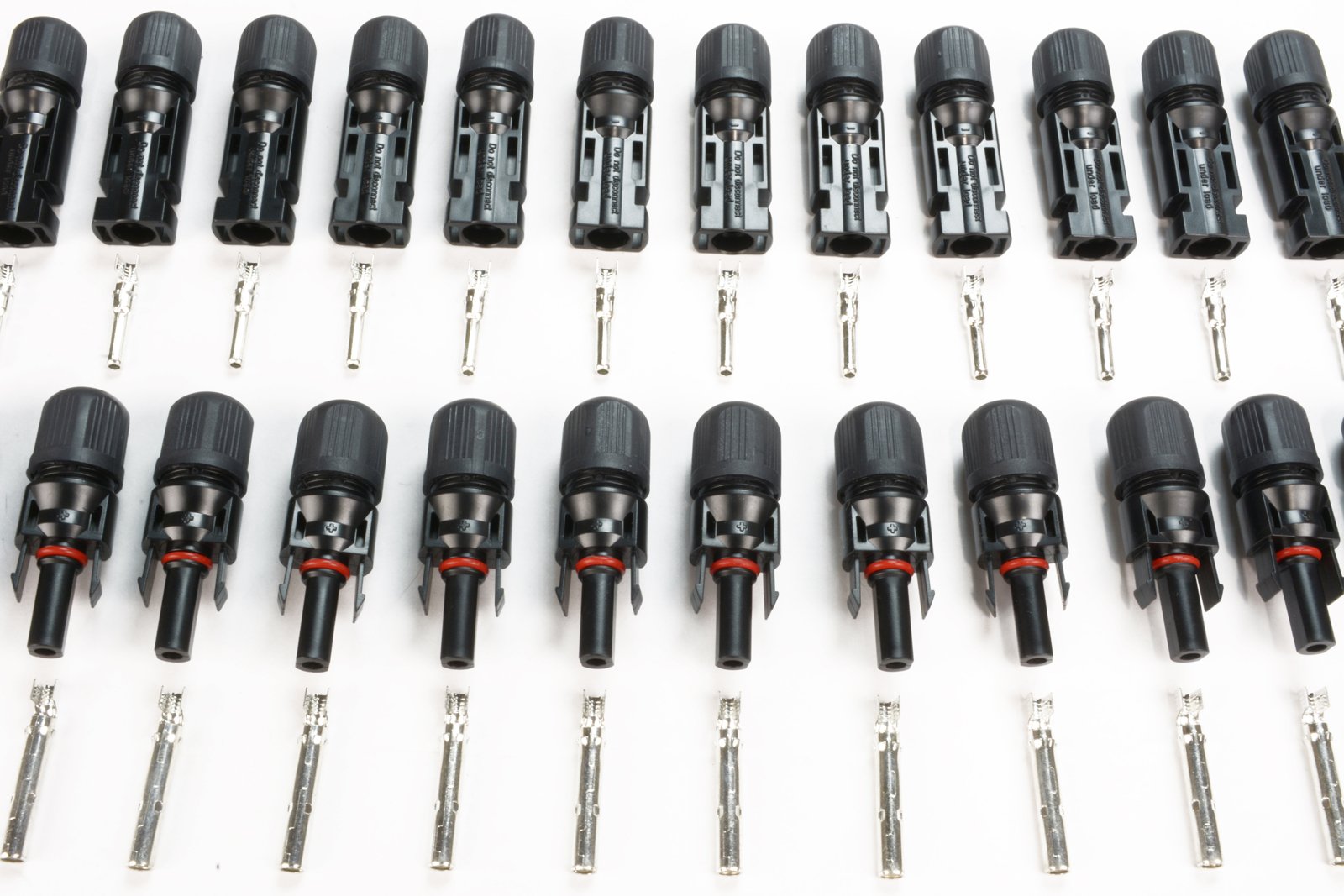 TEMCo 30A Solar Panel Connector Kit - 1 Male & 1 Female PV Cable Connector Set (50 Pack) for Solar Power Systems, RV, Boat & Off-Grid Applications