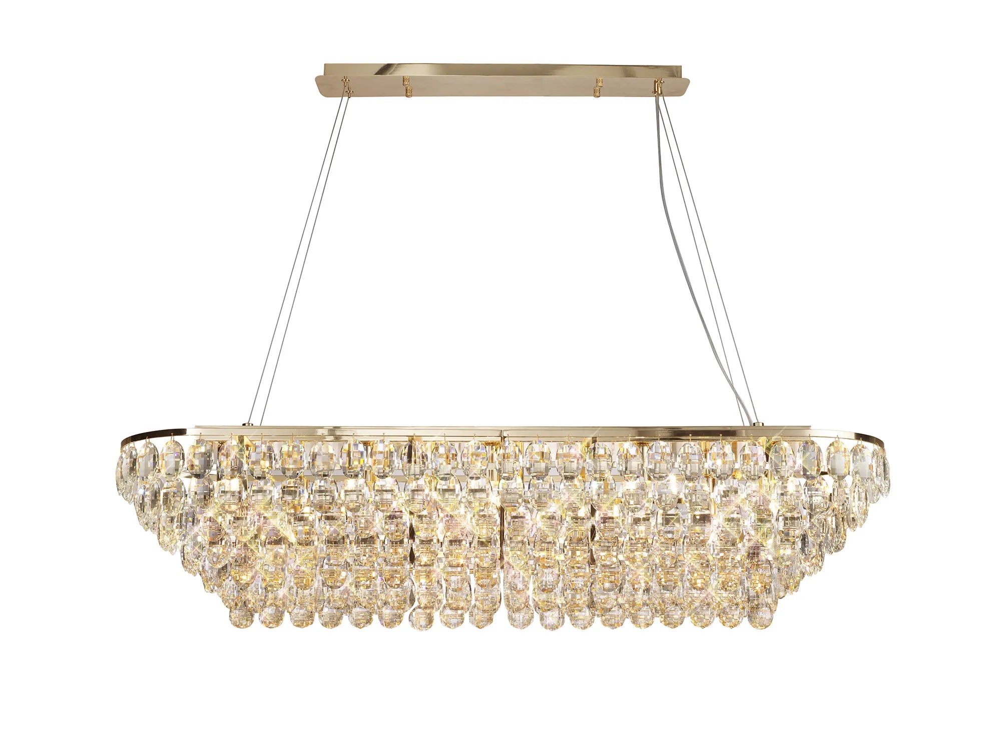Consten Linear Pendant E14 LED Light Fixture - Modern Minimalist Hanging Light for Kitchen Island, Dining Room & Bedroom Lighting