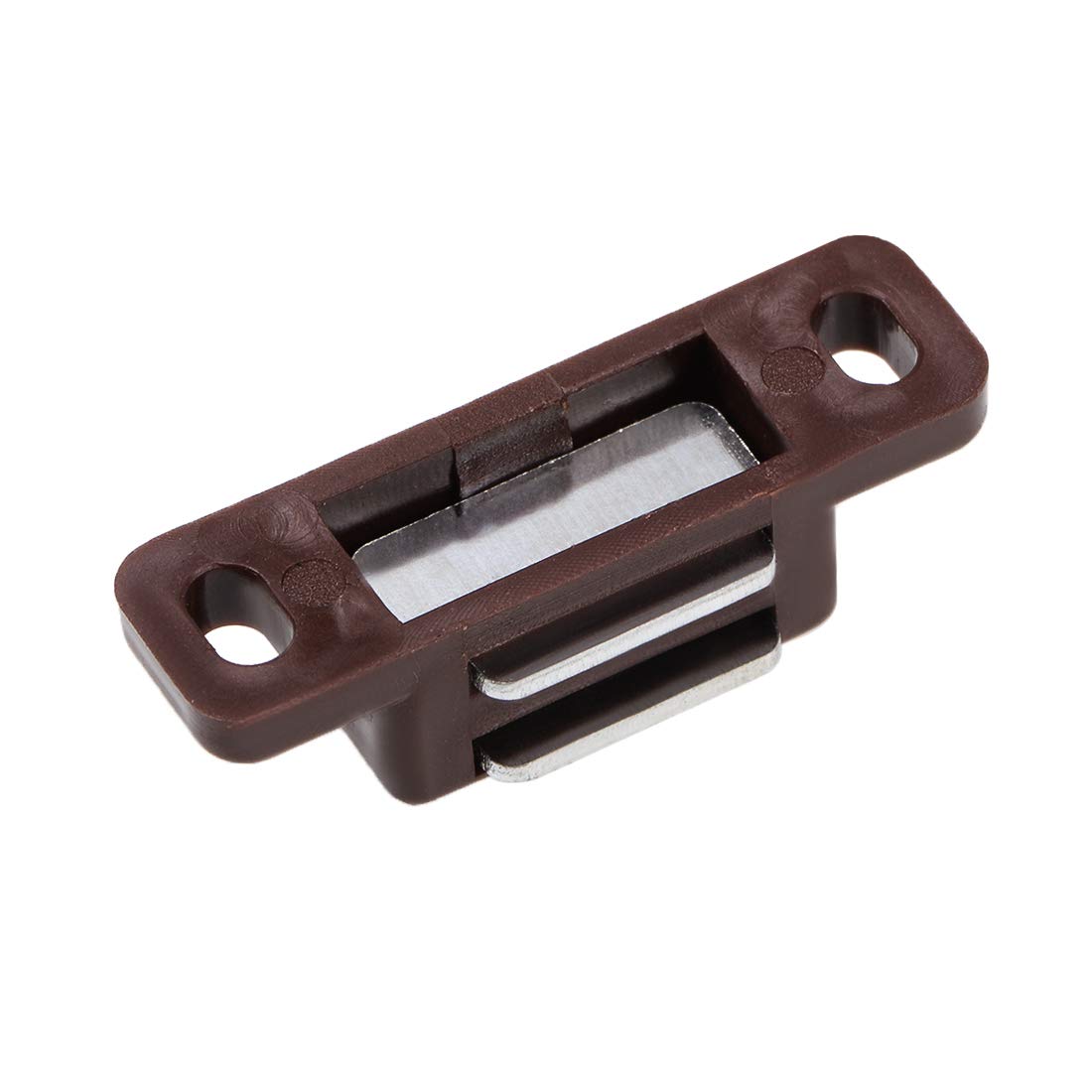 uxcell 16pcs Brown Magnetic Cabinet Latches - Strong Hold for Bathroom, Kitchen & Closet Doors | Perfect for Home Organization & DIY Projects