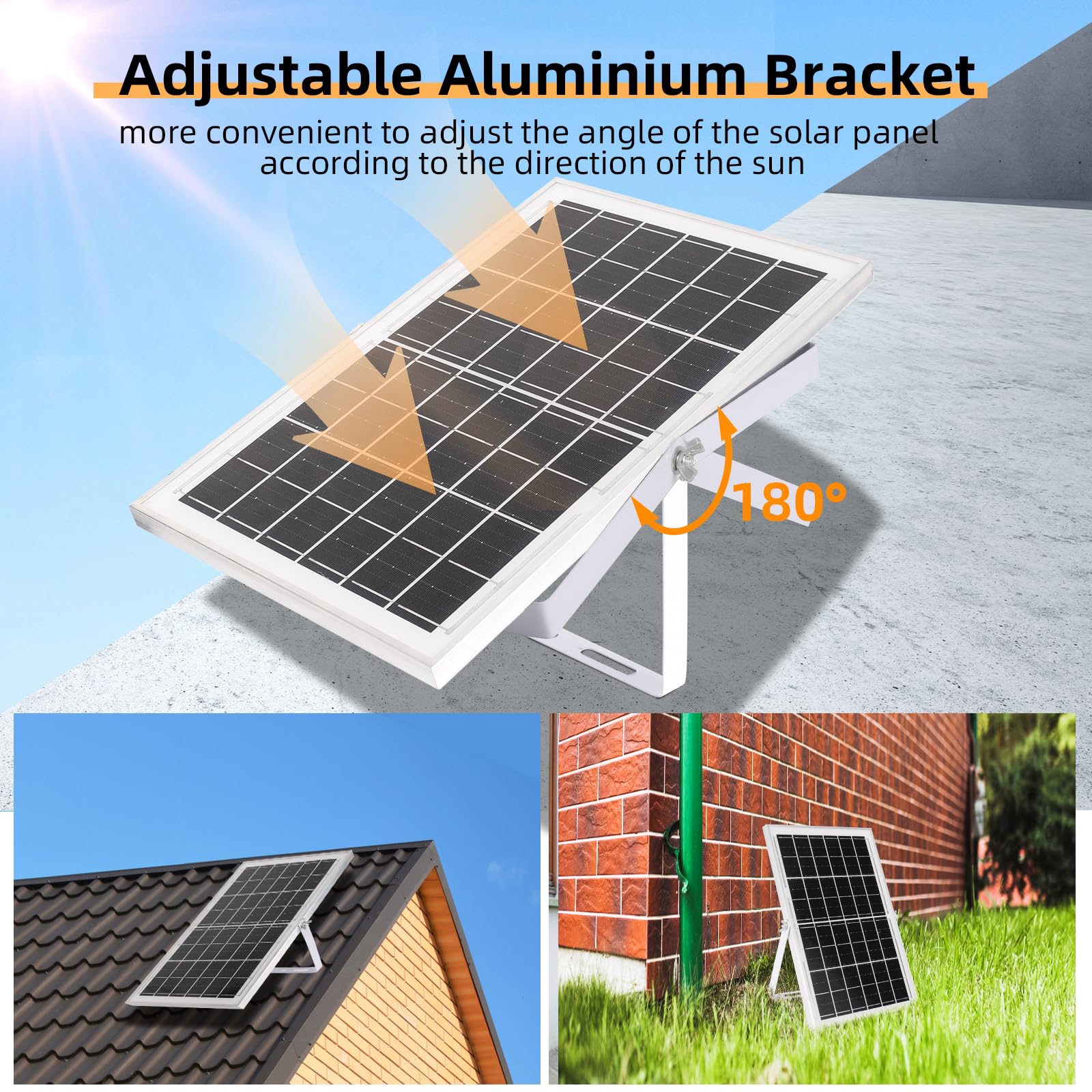 **20W Solar Powered Fan with 8
