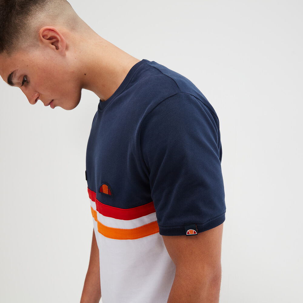 Ellesse Men's Venire Navy Blue Short Sleeve T-Shirt - Casual Comfort Fit for Everyday Wear, Gym & Street Style