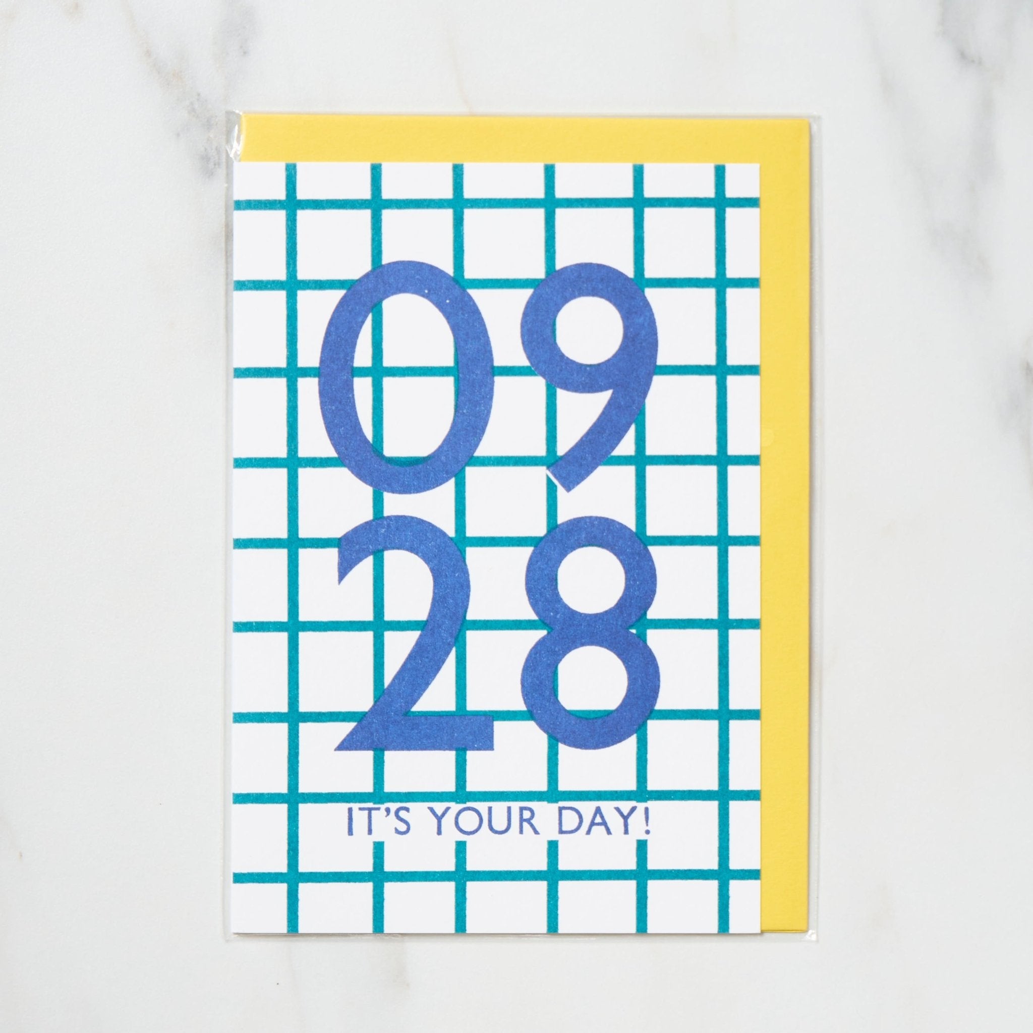 365 Find Your Day Card - September Letterpress Letters | Unique Greeting Cards for Birthdays, Anniversaries & Special Occasions