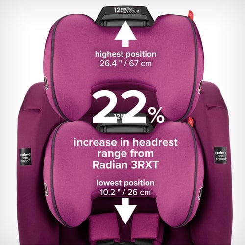 Diono Radian 3RXT Safe+ Convertible Car Seat for Toddlers & Kids - 3-in-1 Rear Facing, Forward Facing & Booster Seat - Perfect for Travel, School Runs & Family Road Trips