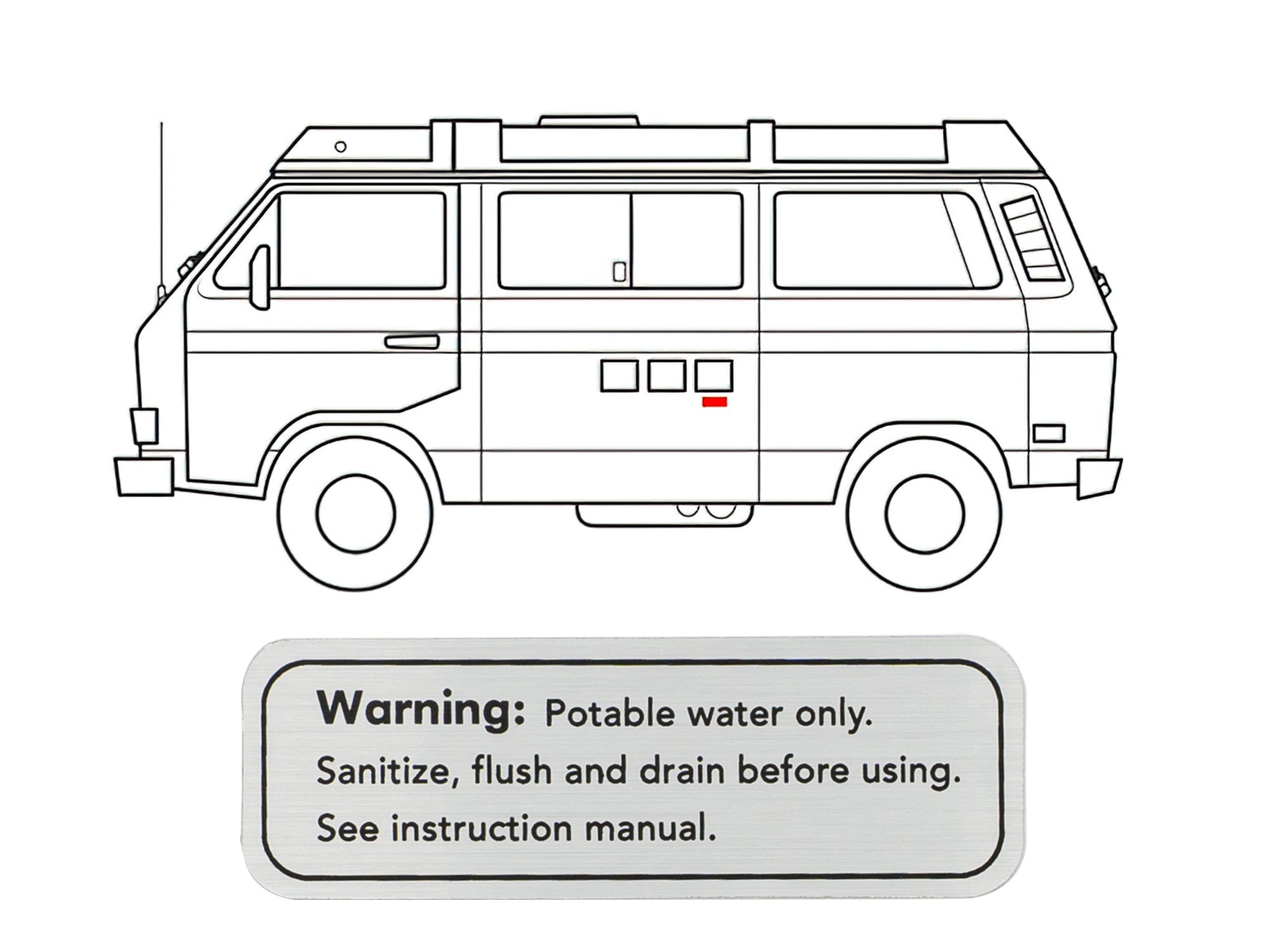 Premium Camper Label Decal Set - Waterproof Vinyl Stickers for RV, Travel Trailer & Outdoor Gear - Perfect for Personalizing Camping Equipment, Coolers & Adventure Gear