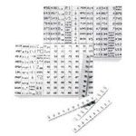 Z4.242.8053.0 Electrical Connector Accessories Marker Card Set - 10-Piece Industrial Labeling Kit for Wire Identification & Cable Management | Perfect for Electricians, Technicians & DIY Projects