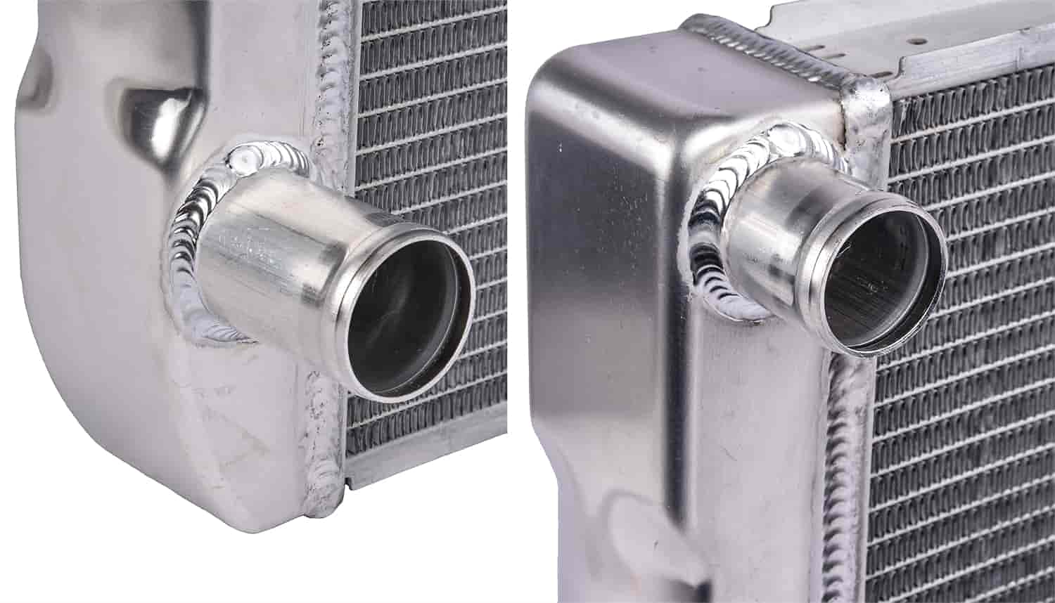 JEGS 52045 High Performance Double Pass Racing Radiator - Aluminum Cooling System for Track & Street Cars - Perfect for Racing, Drifting & High-Performance Vehicles