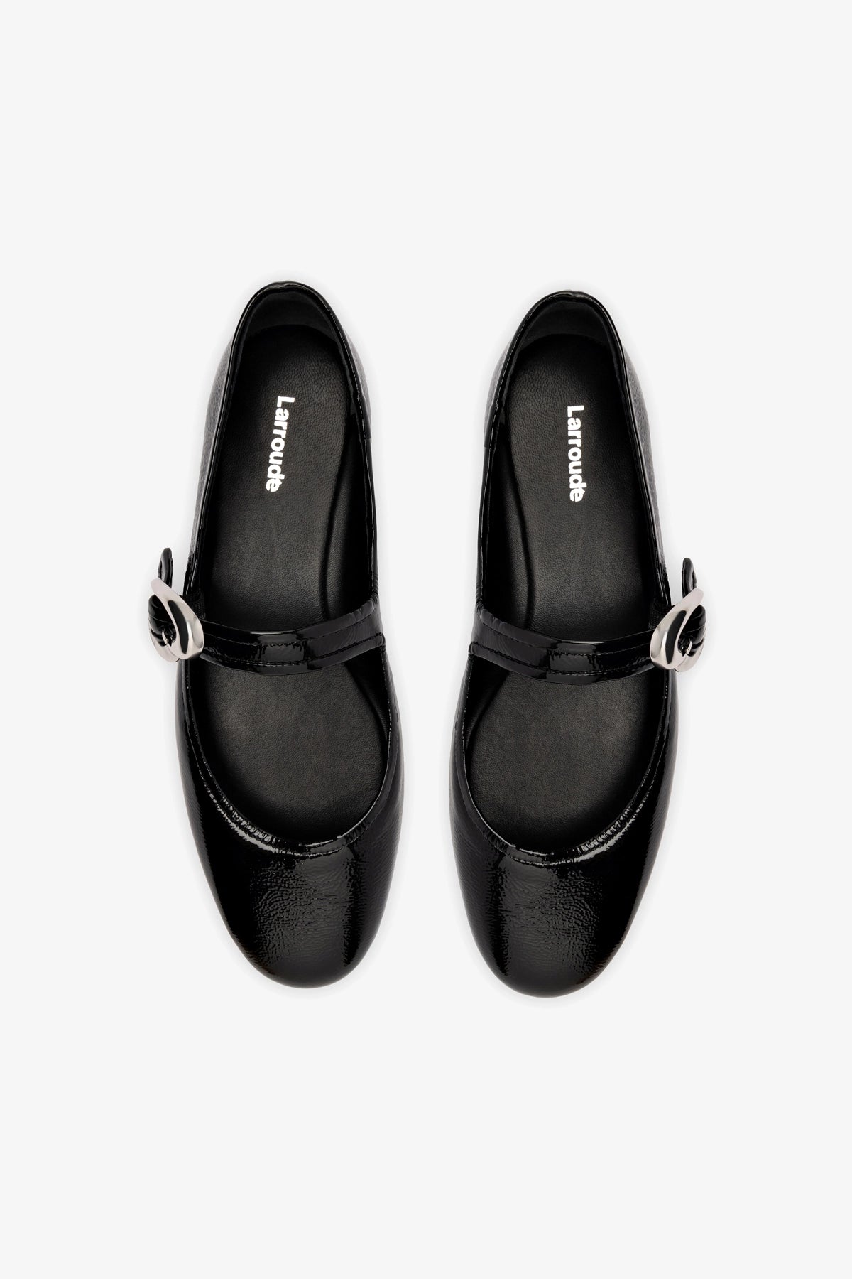 Verona Ballet Flat Shoes for Women - Black Patent Leather - Comfortable & Stylish for Work, Office & Casual Wear