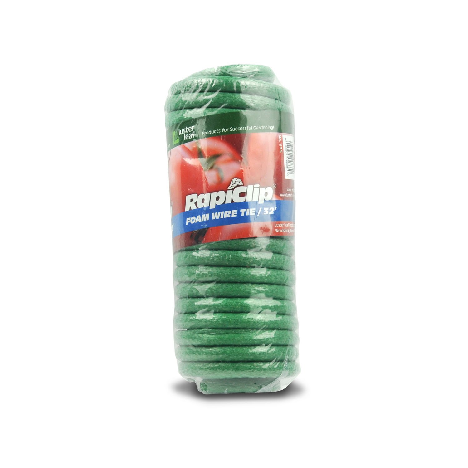 Luster Leaf RapidClip Foam Wire Ties - 50 Pack, Soft Plant Support for Garden, Greenhouse & Indoor Plants - Gentle on Stems, Reusable & Weatherproof