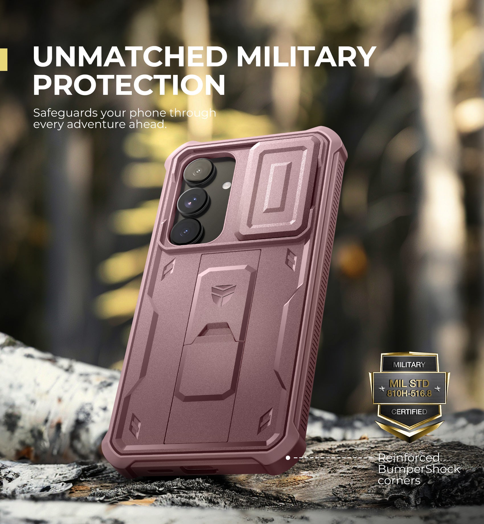 Durable Samsung Galaxy S25 Plus Case with Screen Protector - Heavy Duty Shockproof Cover, Slide Camera Protection & Kickstand - Perfect for Outdoor Activities, Work & Travel