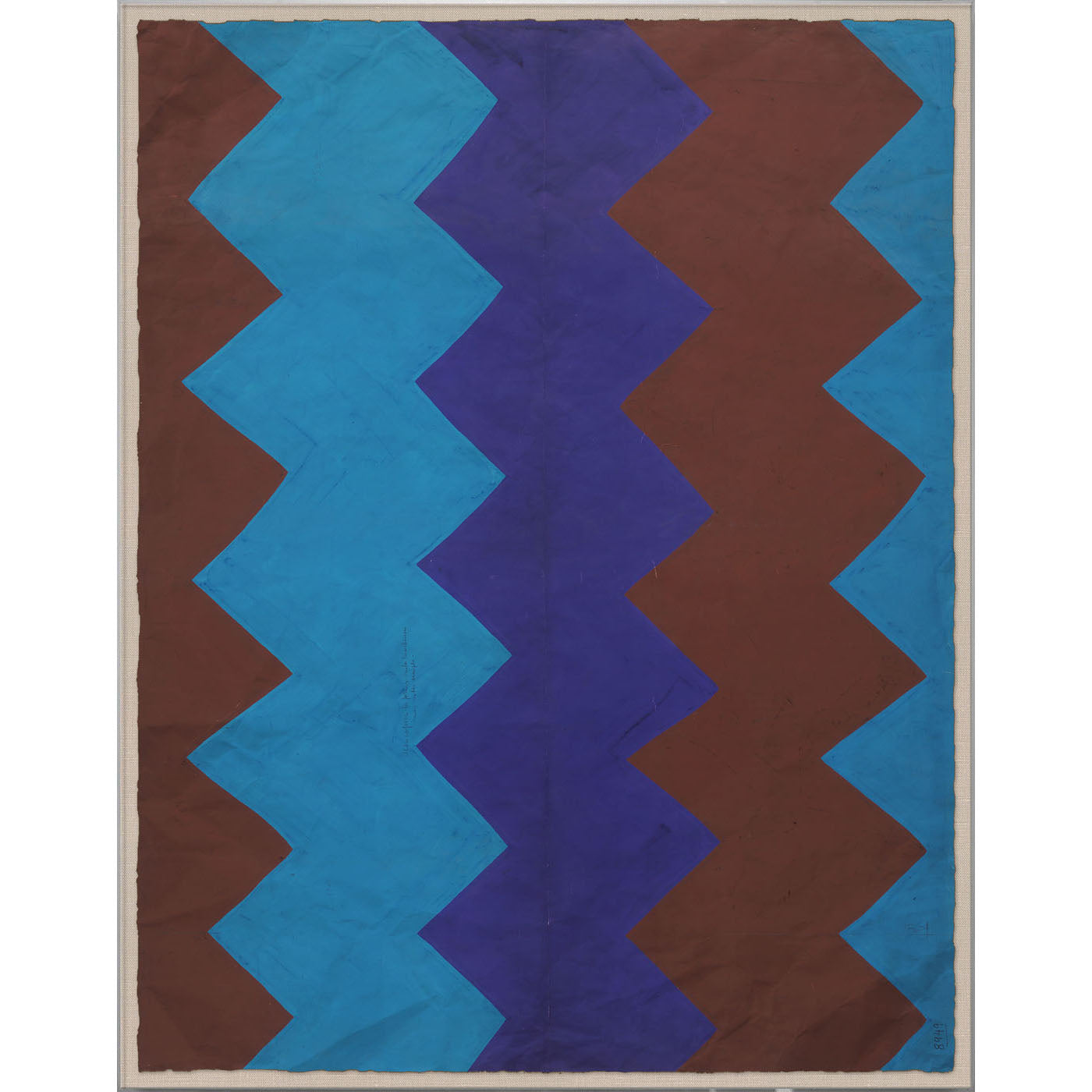 Paule Marrot Blue Brown Scarf - Lightweight Fashion Accessory for Women, Perfect for Casual Outfits, Office Wear, and Travel