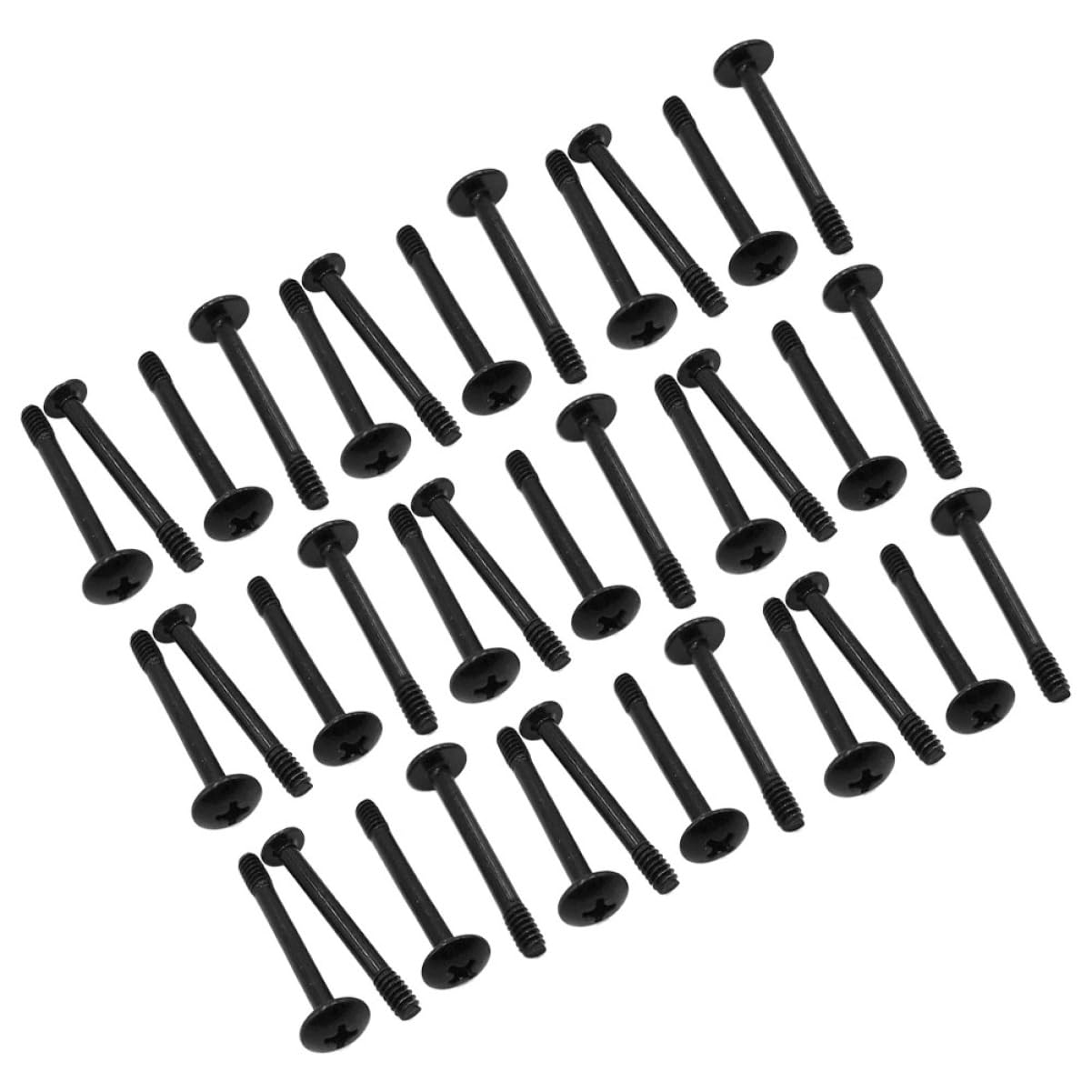 50pcs Computer Fan Screws - 30mm Long Steel Case Fan Mounting Screws & Power Fan Rivets for PC Build, Replacement, and Upgrade | Compatible with Desktop, Gaming PC, and Server Cases