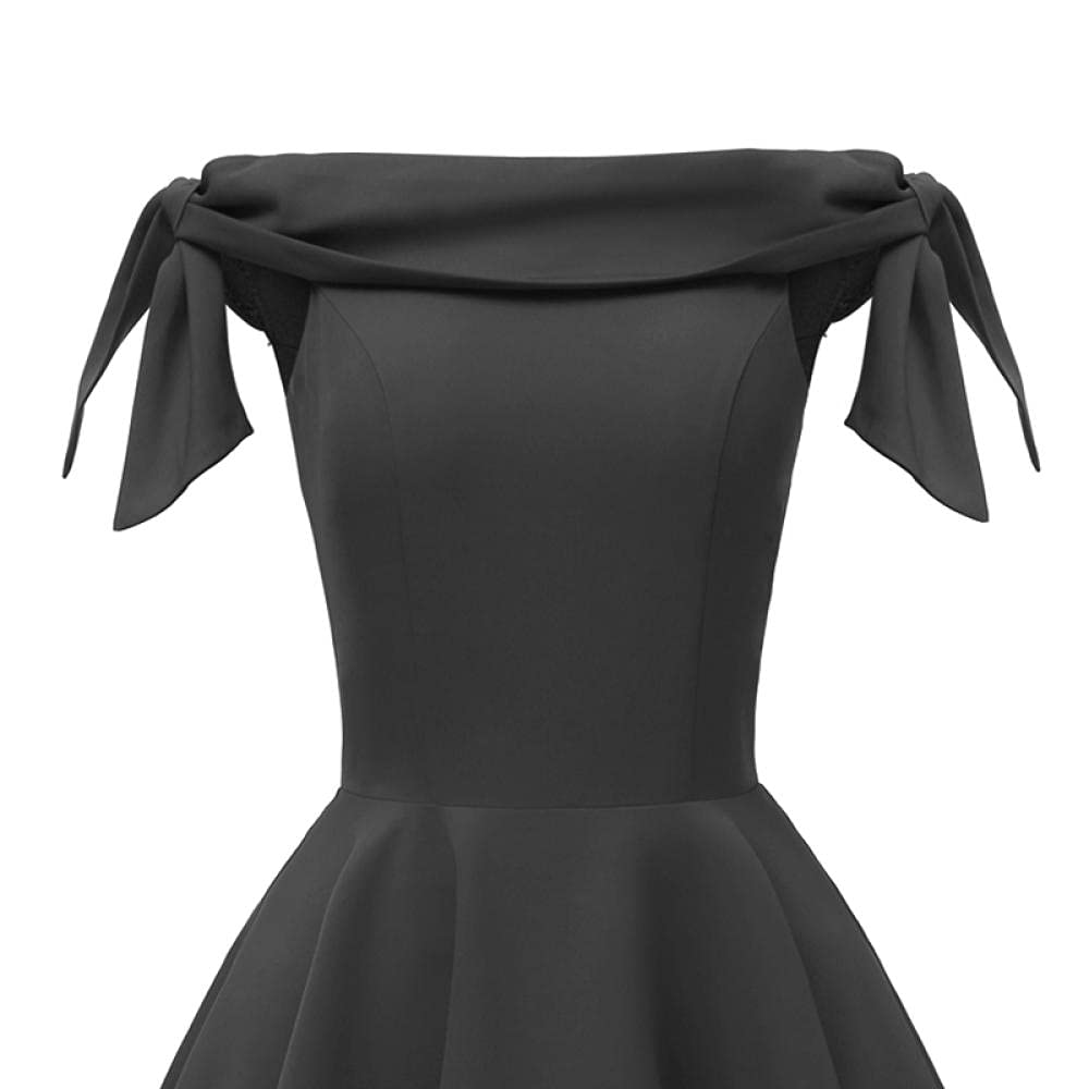YLDCN Women's Off Shoulder Tie Sleeve Glamorous Sexy Dress - Perfect for Date Night, Party & Summer Vacation
