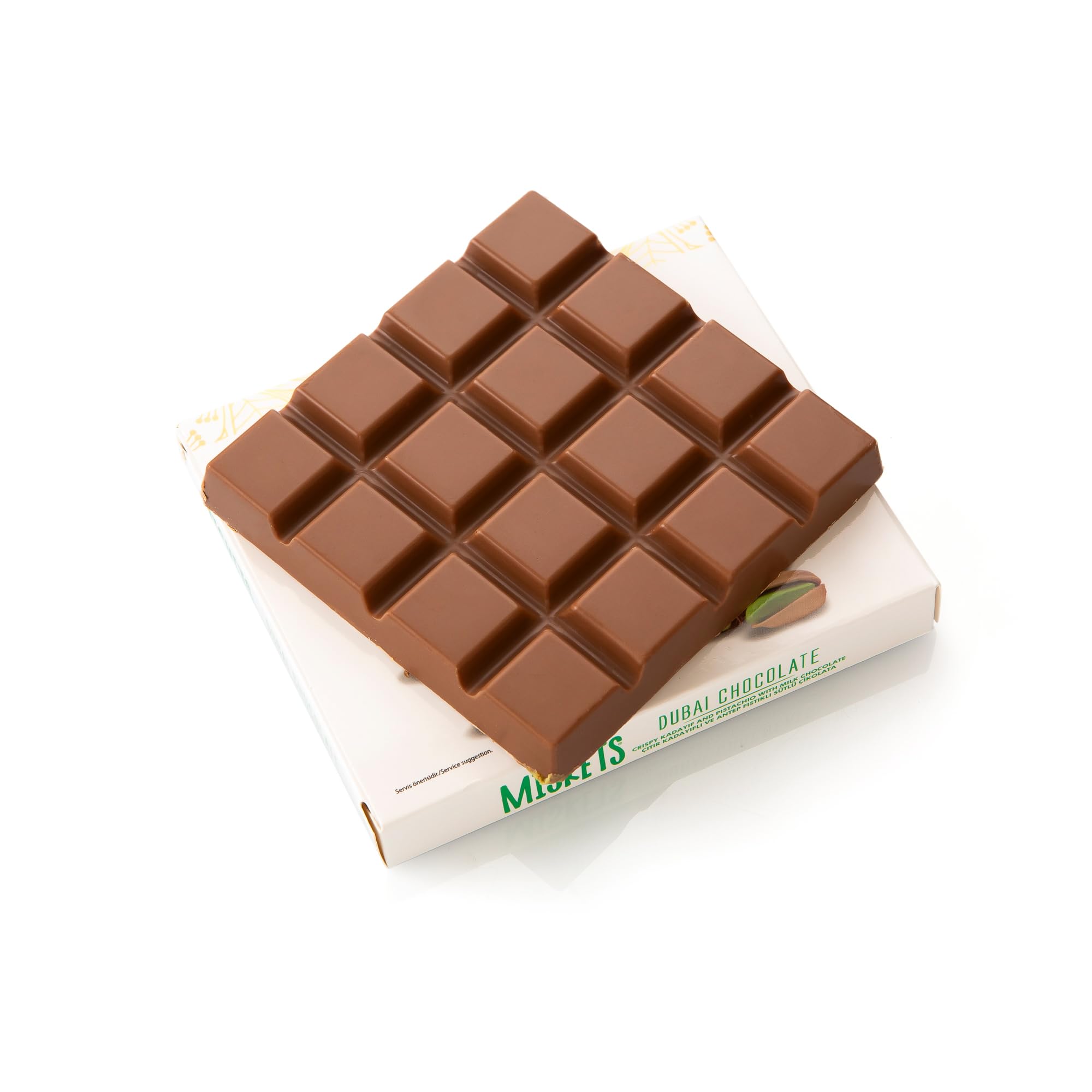 Premium Dubai Chocolate Bar - Crispy Kunafa & Pistachio Milk Chocolate - Luxury Gourmet Gift for Anniversary, Birthday, Valentine's Day - Perfect for Romantic Gifts, Corporate Events & Special Occasions
