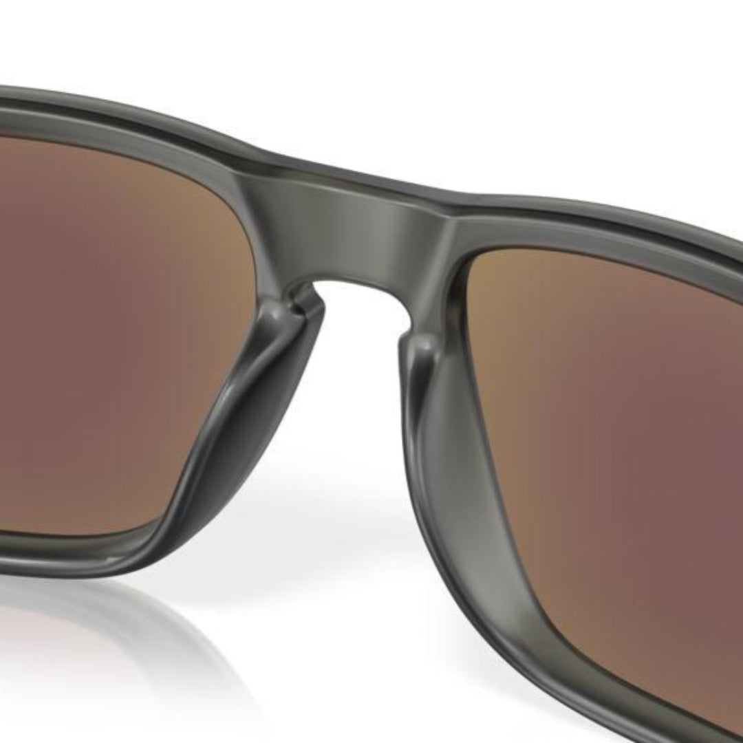 Oakley Holbrook Matte Grey Smoke Sunglasses with Prizm Sapphire Polarized Lenses - Model 0OO9102 9102X5 | Perfect for Outdoor Sports, Driving & Everyday Fashion