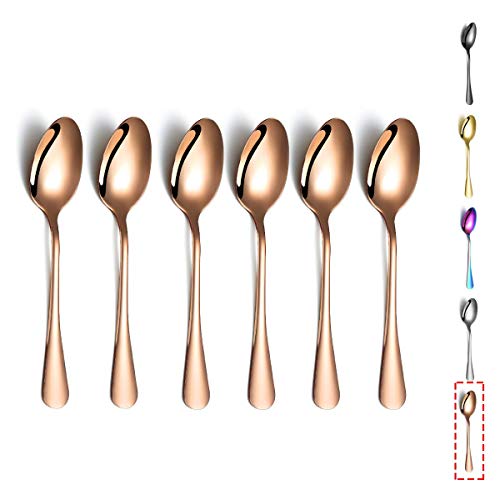6. 6 pieces rose gold