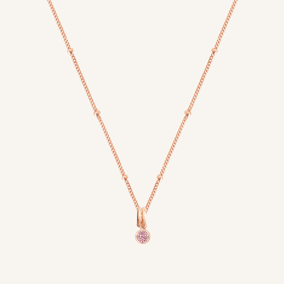 Birthstone Charm Necklace - Personalized Aura Jewelry for Women - Perfect Gift for Birthday, Anniversary & Mother's Day - Elegant Everyday Wear & Special Occasions
