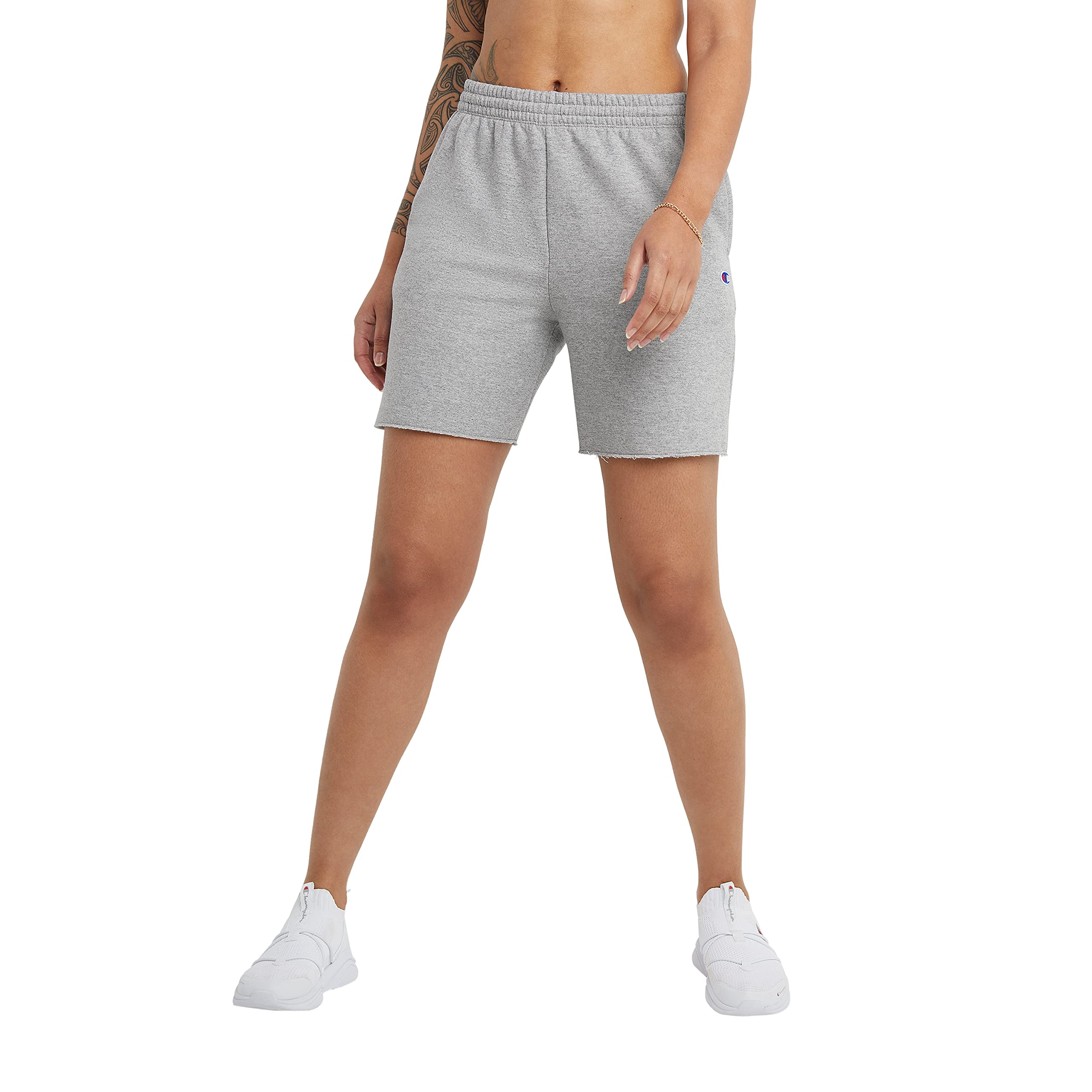 Champion Women's Powerblend Gym Shorts - Moisture-Wicking Workout Shorts with 6.5