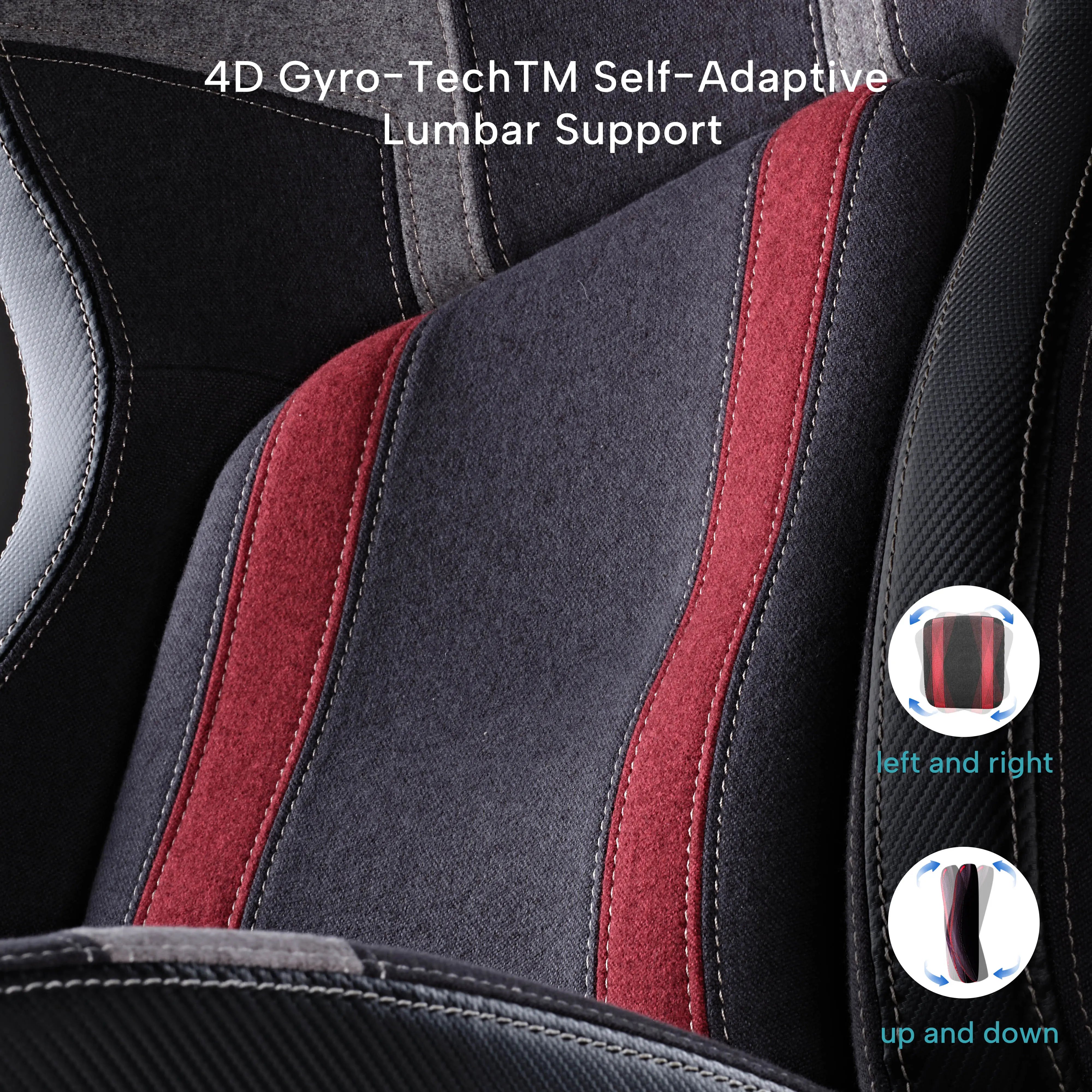 HyperX Python II Gaming Chair - Ergonomic Racing Style PC Gaming Chair with Adjustable Lumbar Support & Headrest - Perfect for Esports, Streaming & Office Work