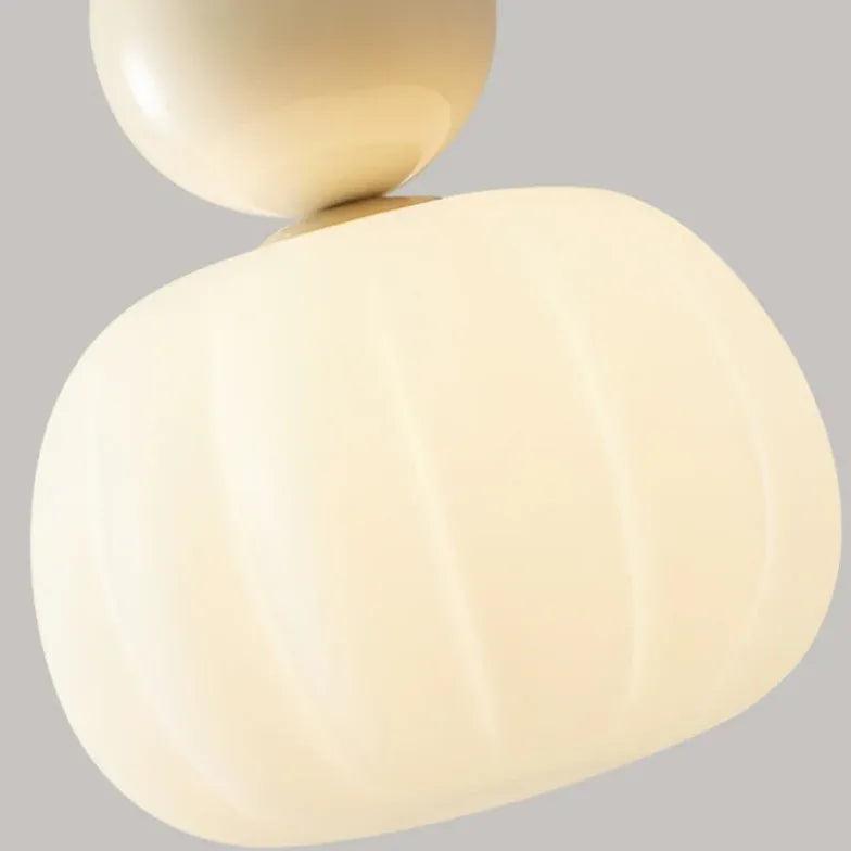 White Acrylic Floral Sphere Pendant Light - Modern Ceiling Lamp for Living Room, Bedroom, Dining Room & Kitchen Decor