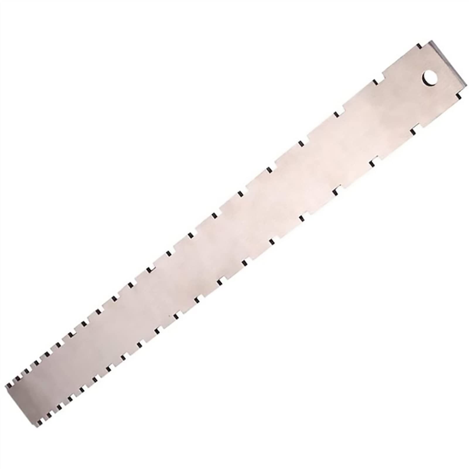 Premium Stainless Steel Guitar Neck Notched Straight Edge Ruler - Precision Bass & Guitar Fret Leveling Tool for Luthiers | Perfect for Fret Rocking, Leveling & Guitar Maintenance