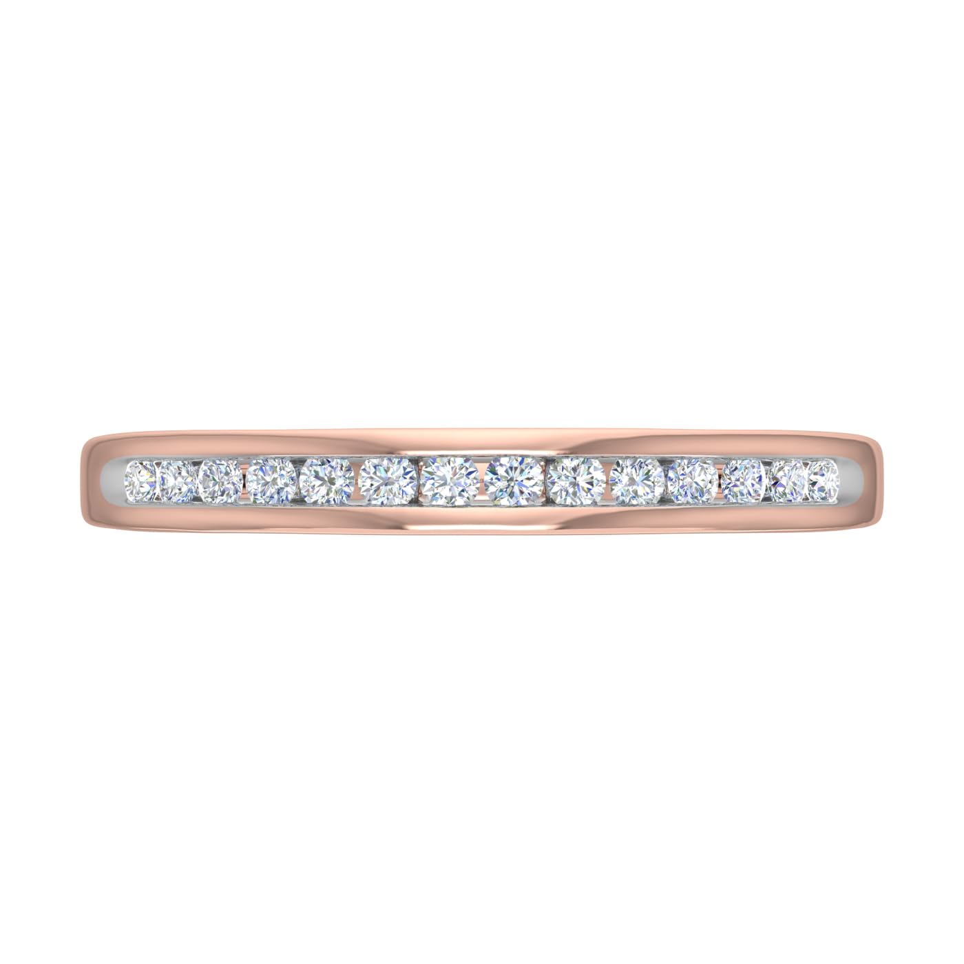 1/5 Carat Channel Set Diamond Wedding Band Ring in 10K Solid Gold - Elegant Bridal Jewelry for Women, Anniversary & Engagement Gifts - Perfect for Weddings, Proposals & Special Occasions