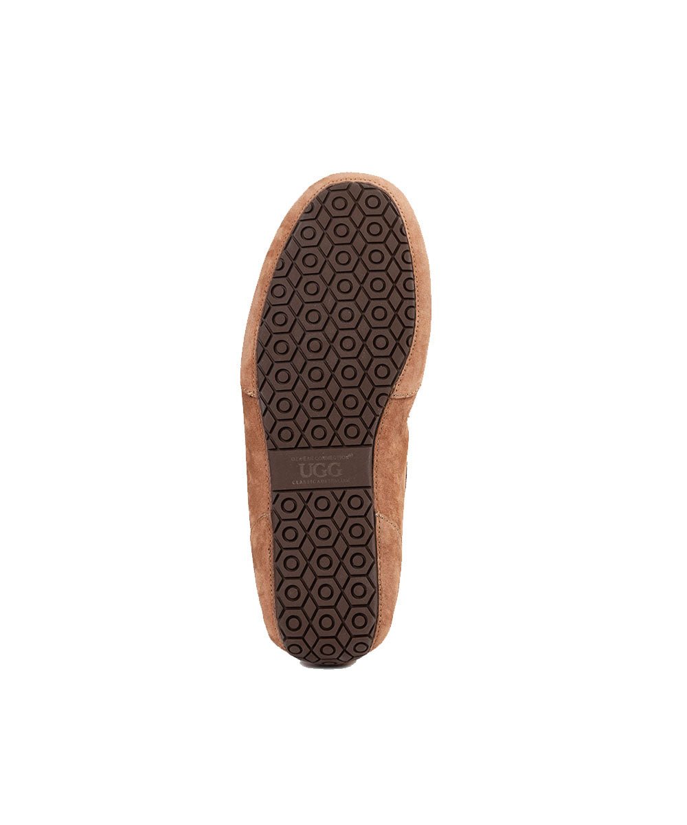 Men's Arlie UGG Moccasin Slippers - Genuine Sheepskin Indoor/Outdoor House Shoes for Winter Comfort & Warmth | Perfect Cozy Gift for Him, Home Lounging & Casual Wear