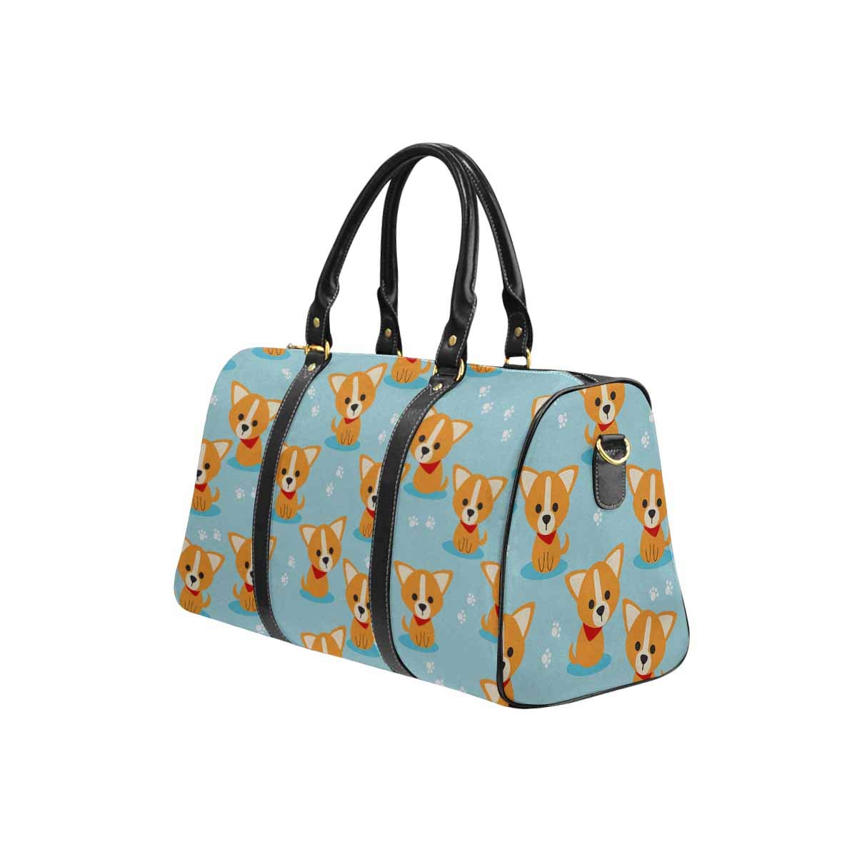 Cute Corgi Paw Travel Garment Bag - Duffle for Weekend Getaways