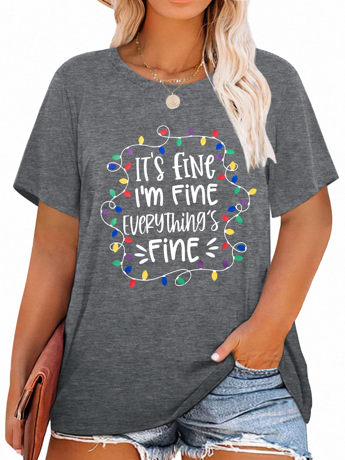 Plus Size Graphic T-Shirts for Women - Inspirational Summer Casual Short Sleeve Blouse | Comfortable Loose Fit Tee for Everyday Wear, Workout & Vacation