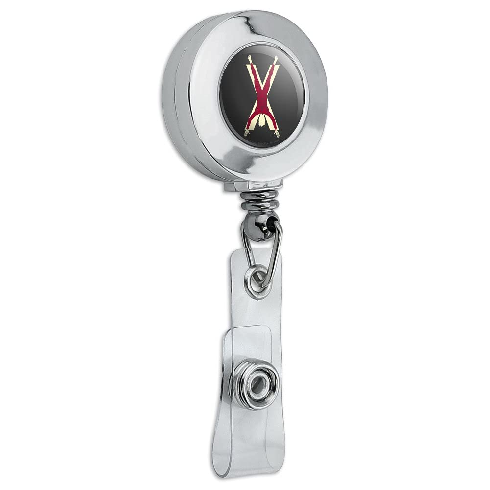 Game of Thrones Bolton Sigil Retractable ID Badge Reel - Chrome Metal Card Holder Clip for Work, Conventions & Cosplay