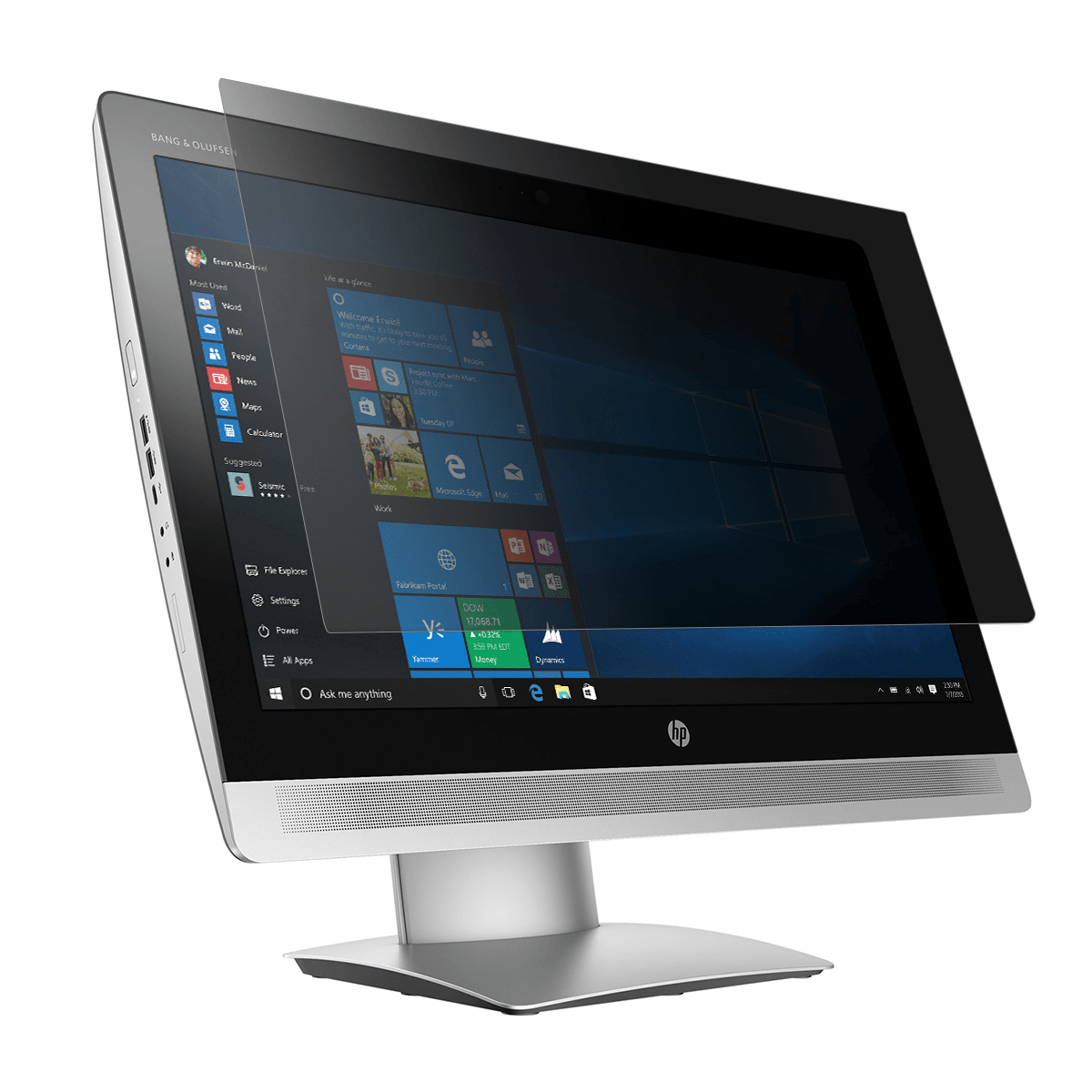 4Vu Privacy Screen Protector for HP® EliteOne 800 All-in-One PC - Anti-Glare Filter for Office, Banking & Confidential Work