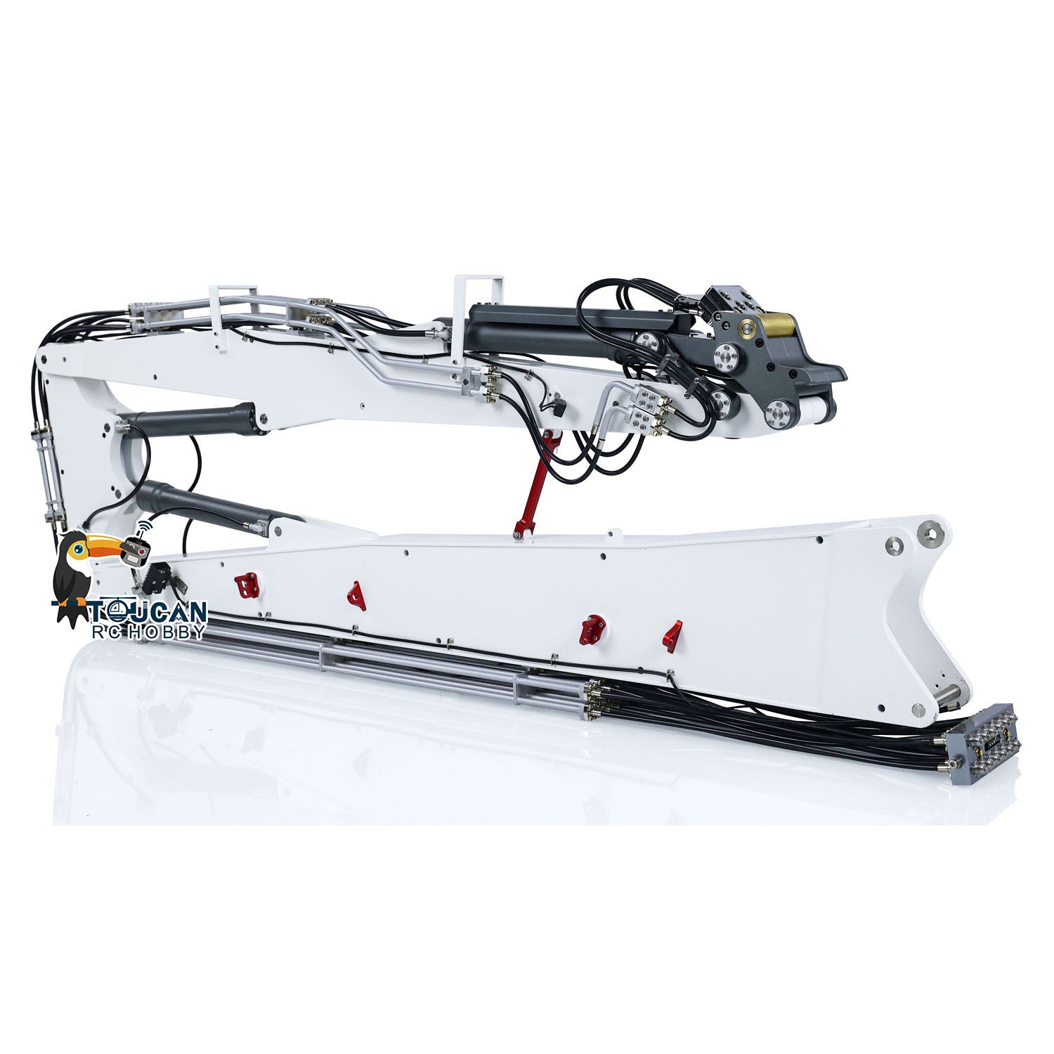 1/14 Scale K970 300 RC Hydraulic Excavator Toy - Radio Controlled Demolition Machine with Replaceable 2-Arm, RTR Painted Version - Perfect for Construction Enthusiasts & RC Hobbyists (Ideal for Backyard Digging, Sandbox Play & Model Construction Sites)