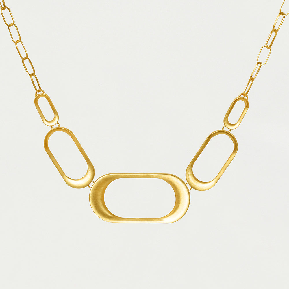 Bleecker Gold Statement Collar Necklace for Women - Elegant Layering Piece for Weddings, Parties & Everyday Wear