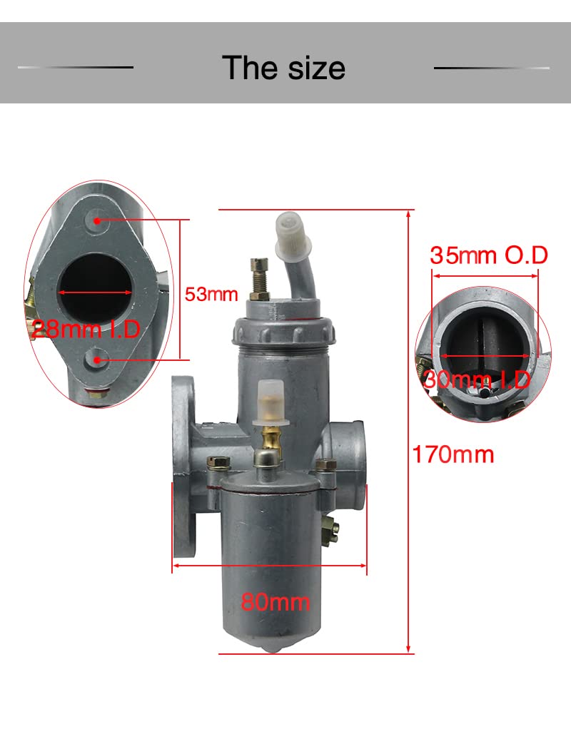 Original CJ-K750 Motorcycle Carburetor PZ28 Carburetor for BMW R50/R12/KC750/R1/R71/M72 - High Performance Replacement Part for Classic Motorcycle Restoration & Off-Road Riding