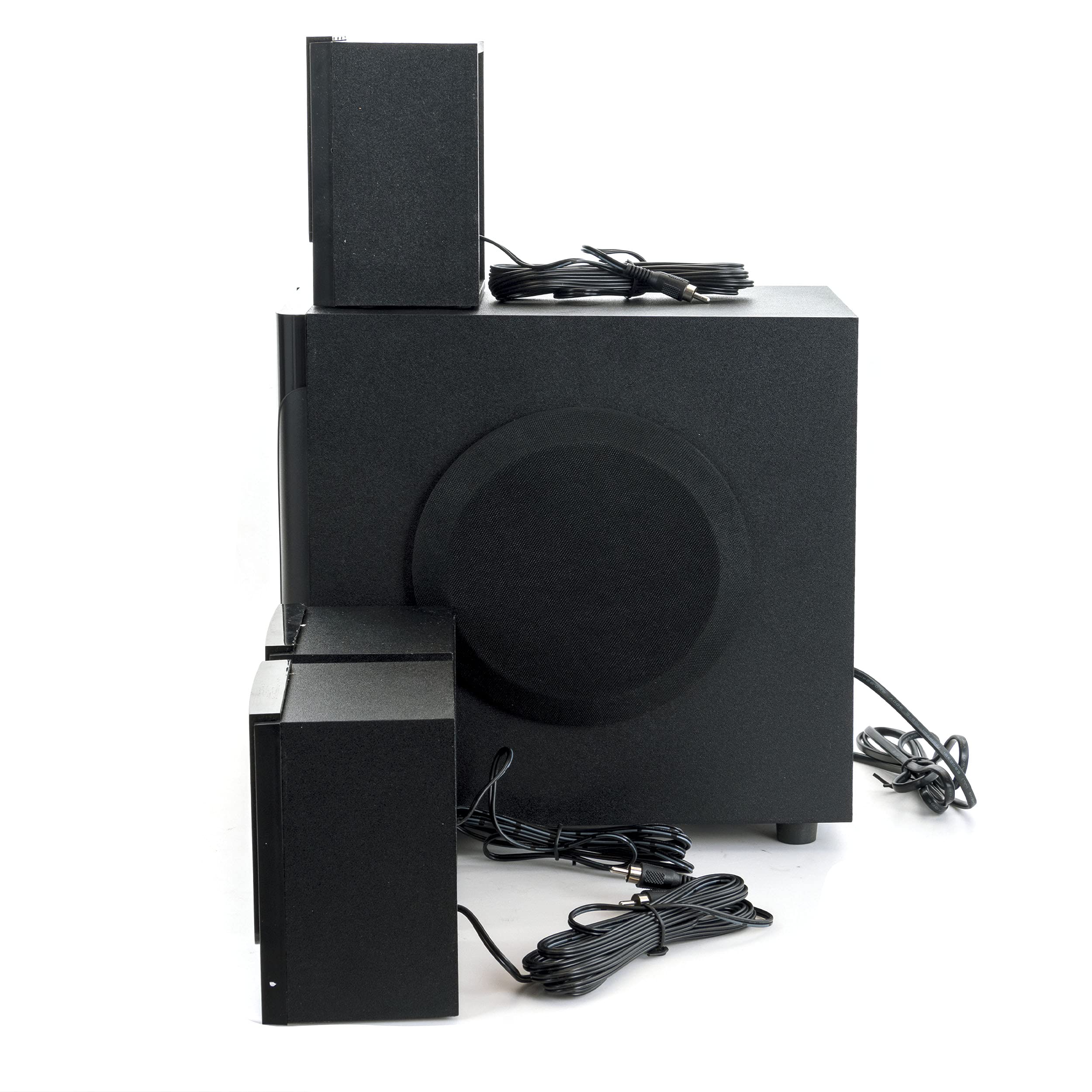 beFree Sound 5.1 Channel Surround Sound Bluetooth Speaker System - Wireless Home Theater Audio for Movies, Music & Gaming - Black