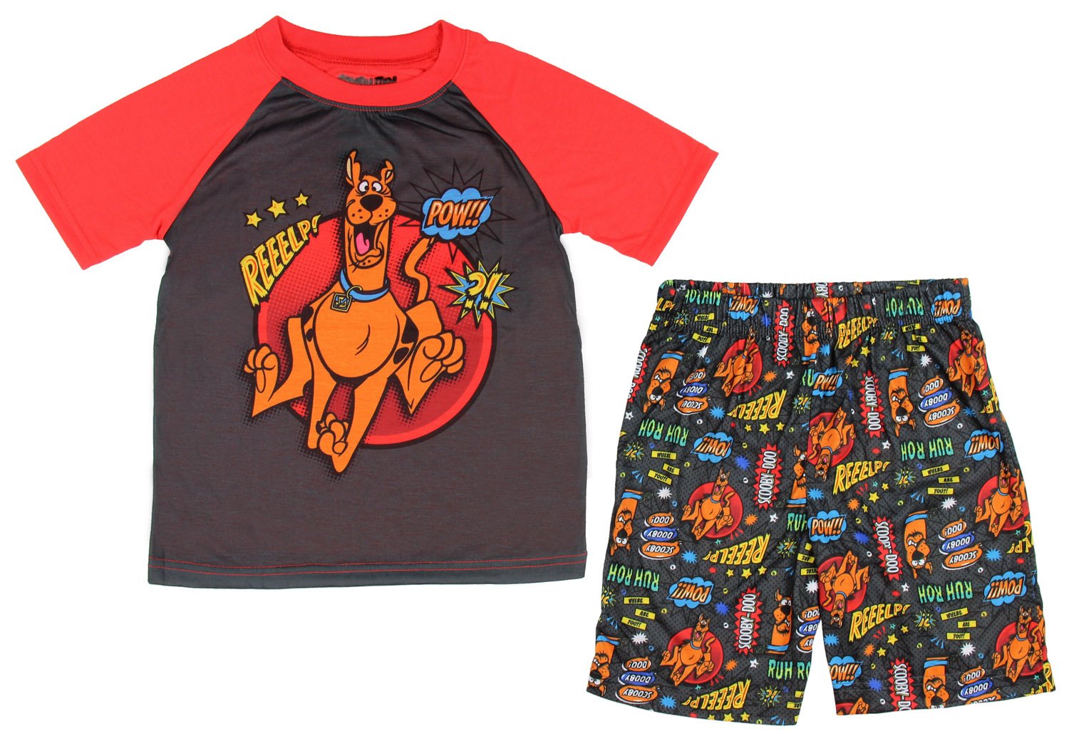 Scooby Doo Boys' Mystery Machine Pajama Short Set - Cartoon Character Sleepwear for Kids - Perfect for Bedtime, Lounging & Sleepovers